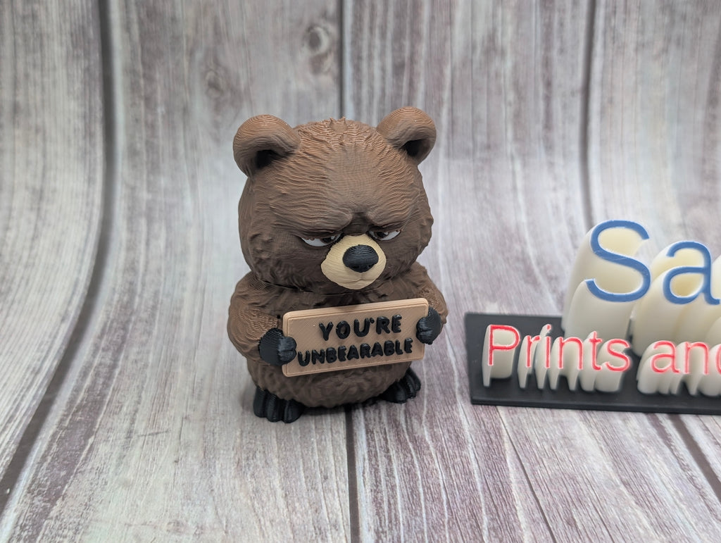 3D Printed Animals with Attitude | Funny Desk or Shelf Decor