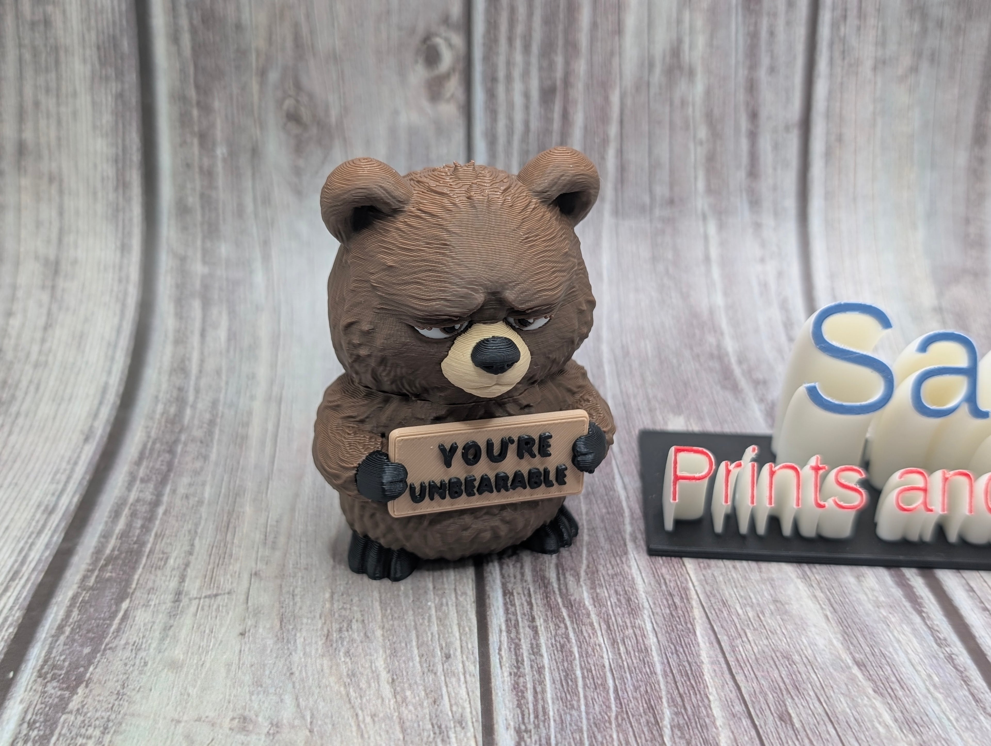 3D Printed Animals with Attitude | Funny Desk or Shelf Decor
