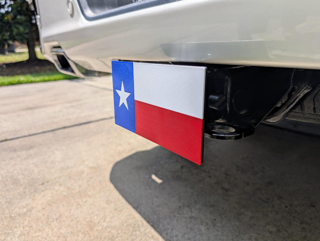Texas Flag Trailer Hitch Cover with Pin: Truck & SUV Accessory