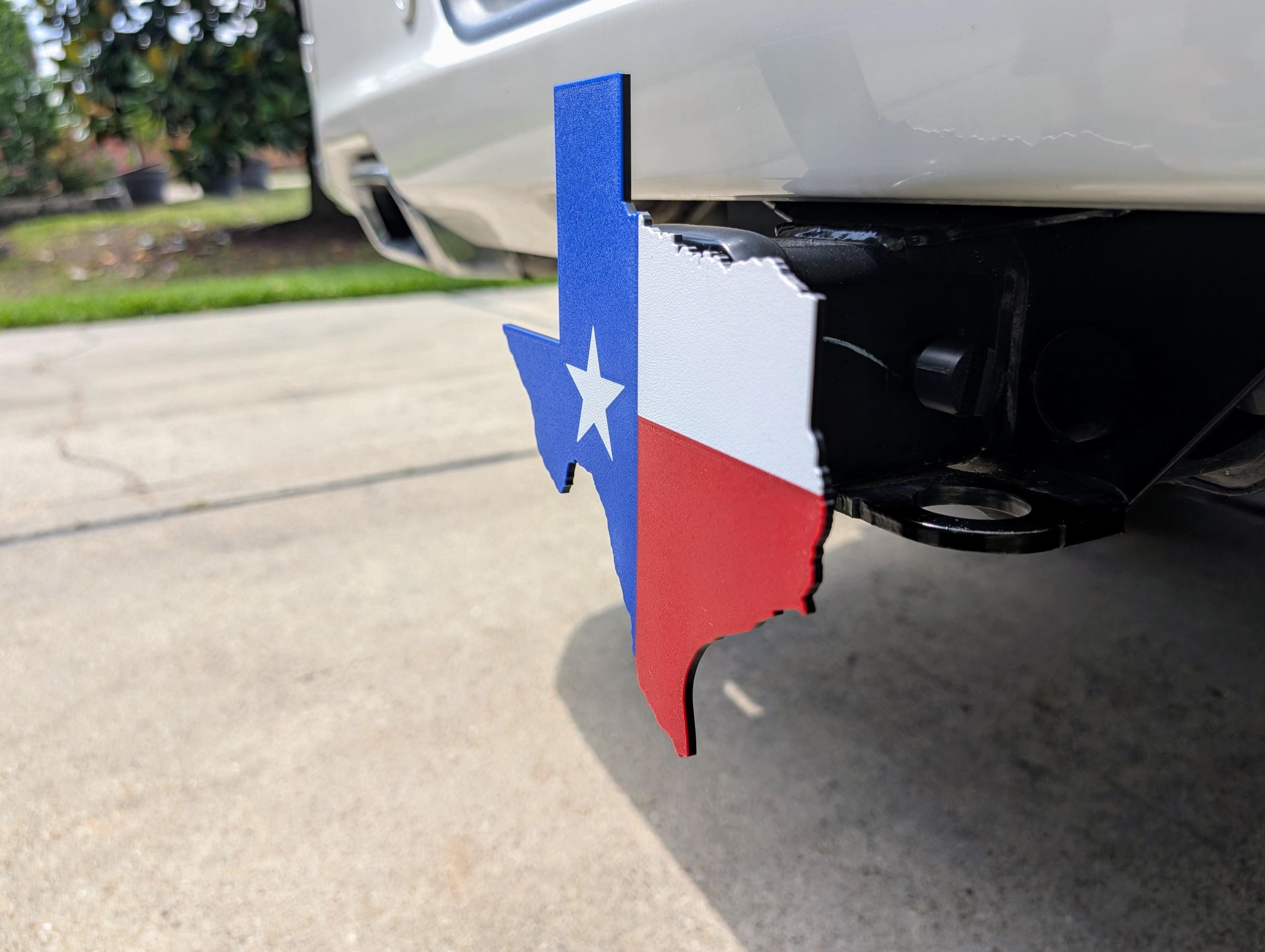 State of Texas Trailer Hitch Cover with Pin: Truck & SUV Accessory