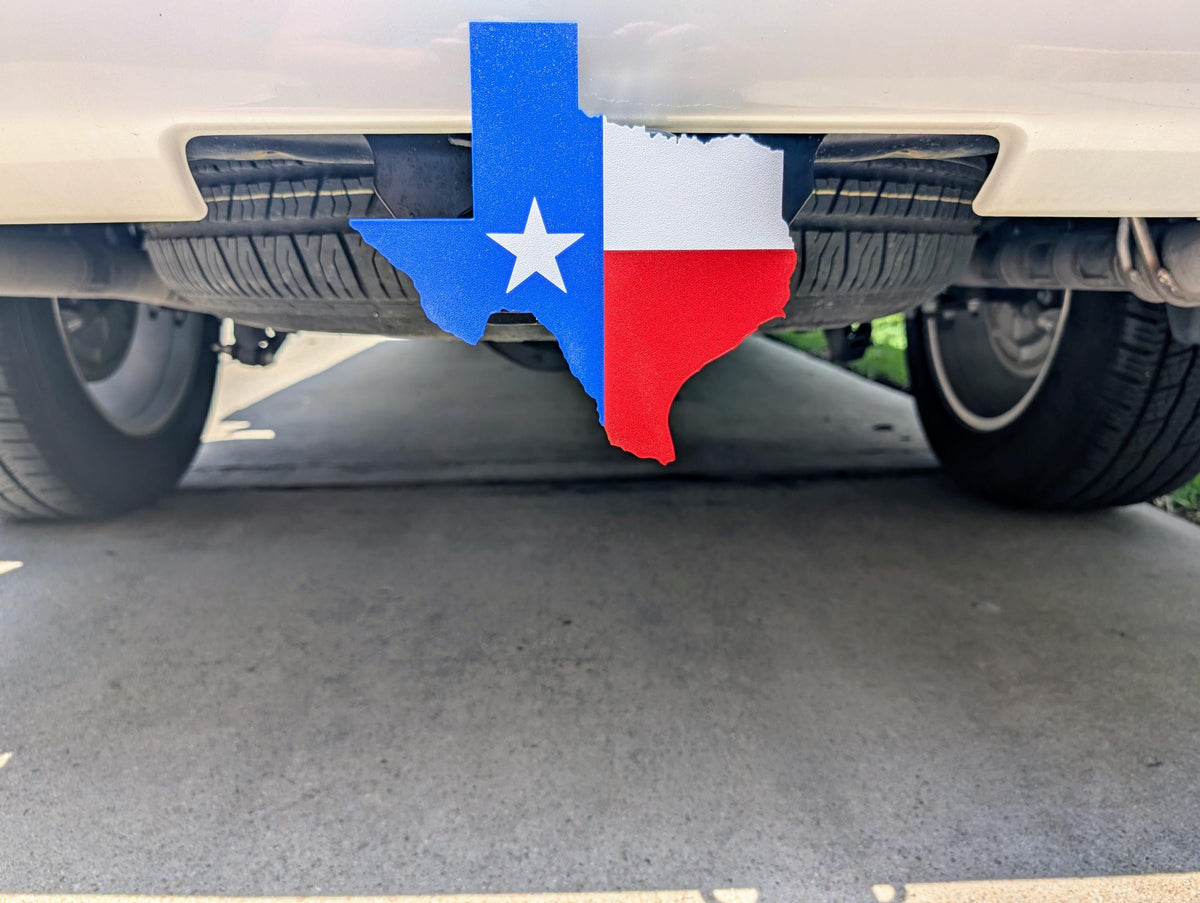 State of Texas Trailer Hitch Cover with Pin: Truck & SUV Accessory