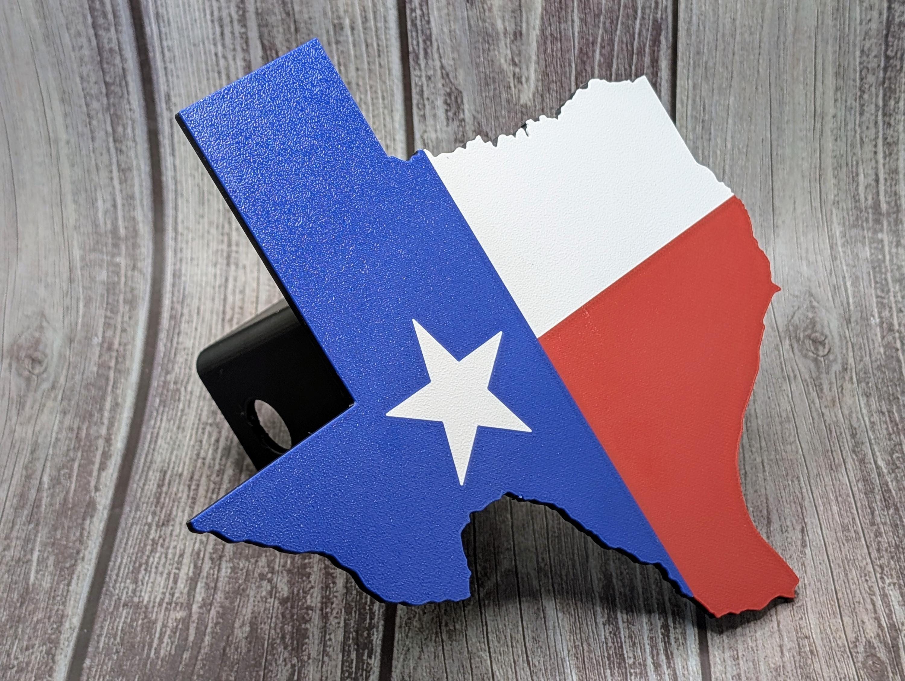 State of Texas Trailer Hitch Cover with Pin: Truck & SUV Accessory
