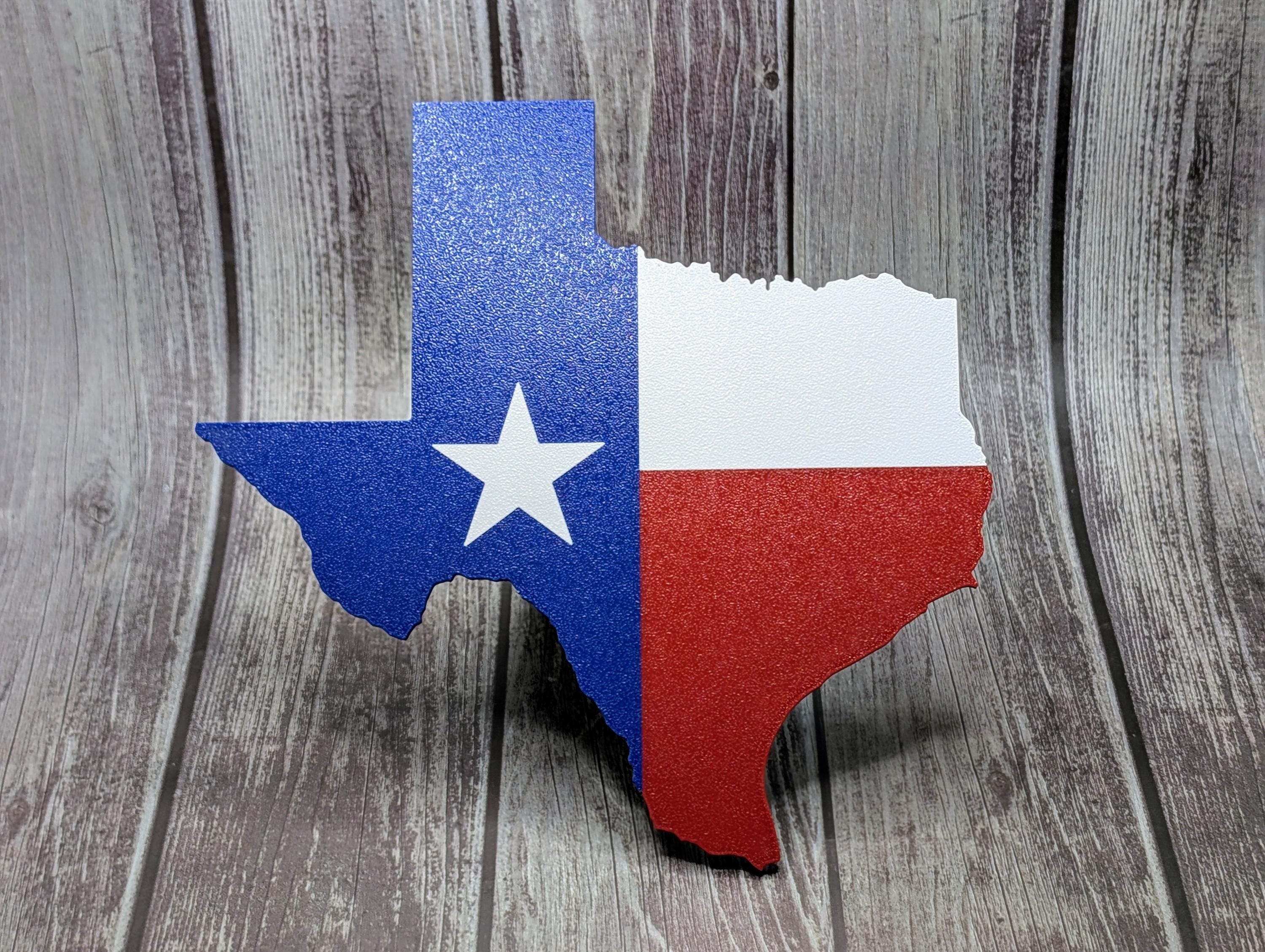 State of Texas Trailer Hitch Cover with Pin: Truck & SUV Accessory