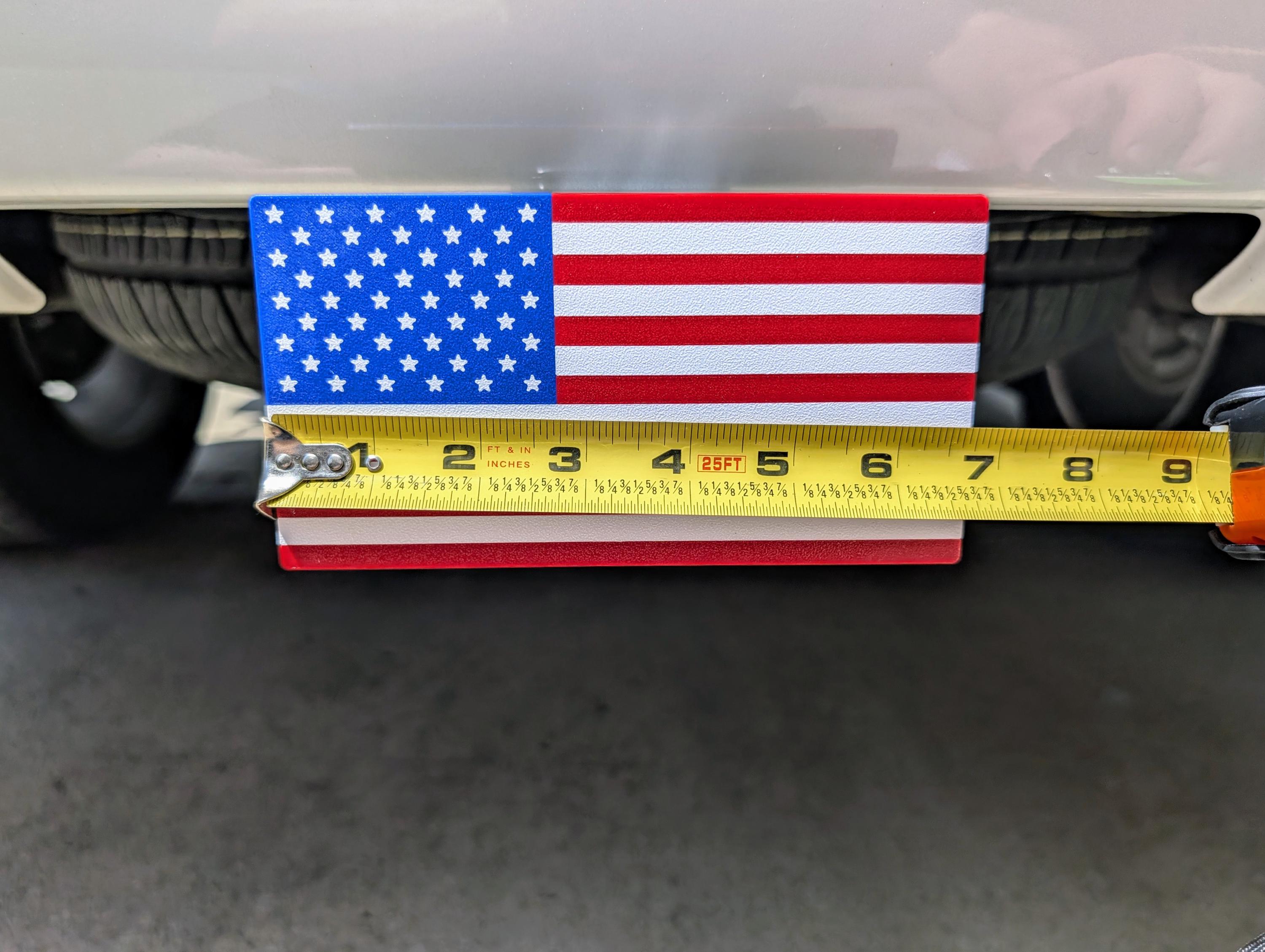 USA Flag Trailer Hitch Cover with Pin – Patriotic Truck Accessory for Cars & SUVs