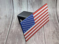 USA Flag Trailer Hitch Cover with Pin – Patriotic Truck Accessory for Cars & SUVs