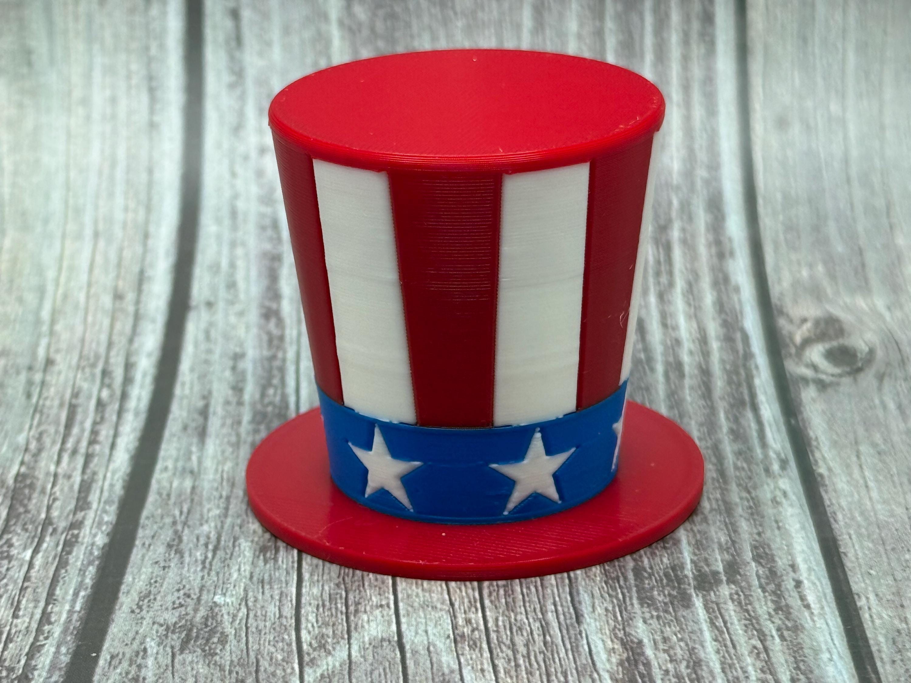 Patriotic Uncle Sam Fidget Hat - 4th of July Fidget & Stress Reliever, USA Celebration Accessory