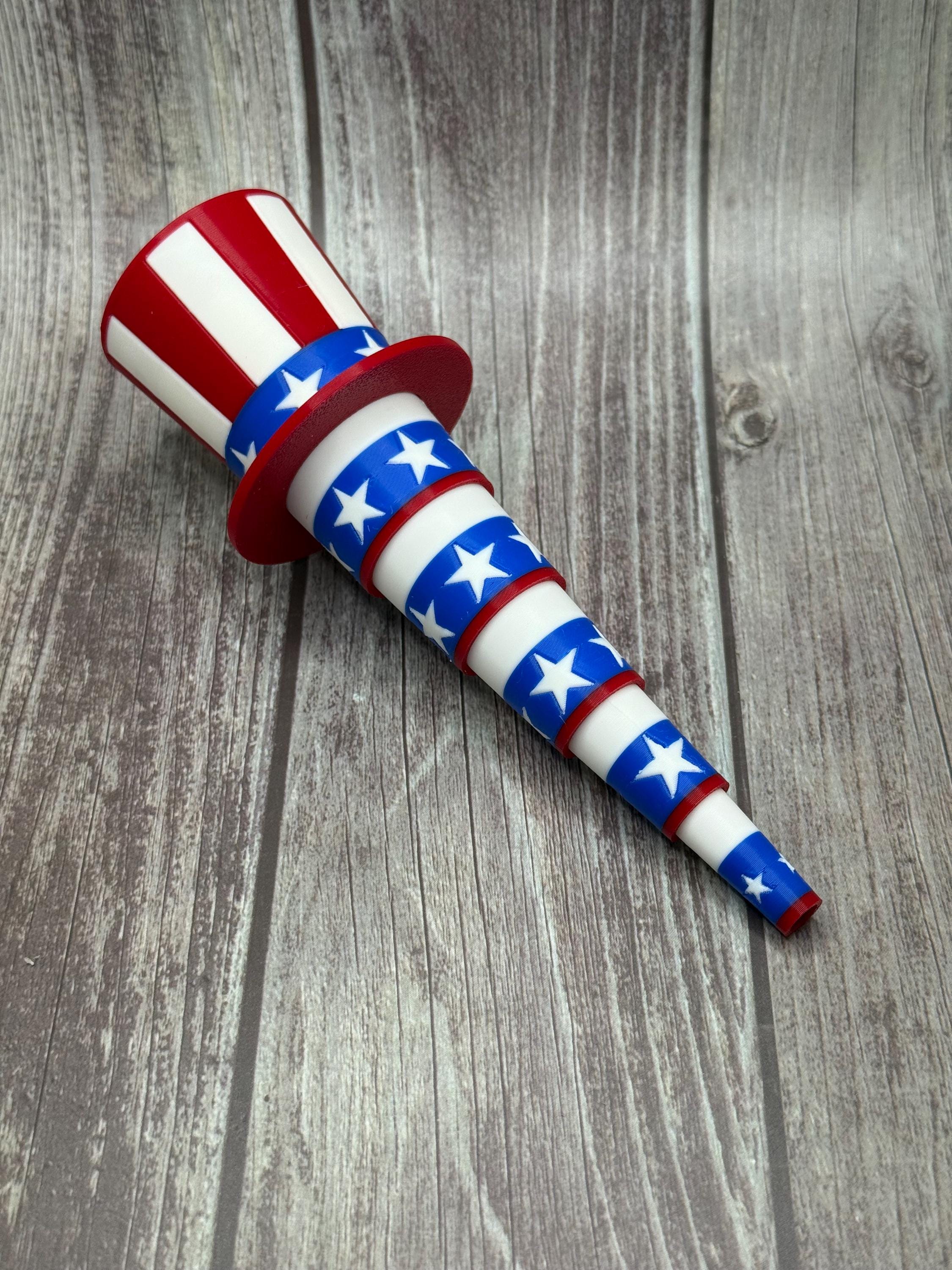 Patriotic Uncle Sam Fidget Hat - 4th of July Fidget & Stress Reliever, USA Celebration Accessory