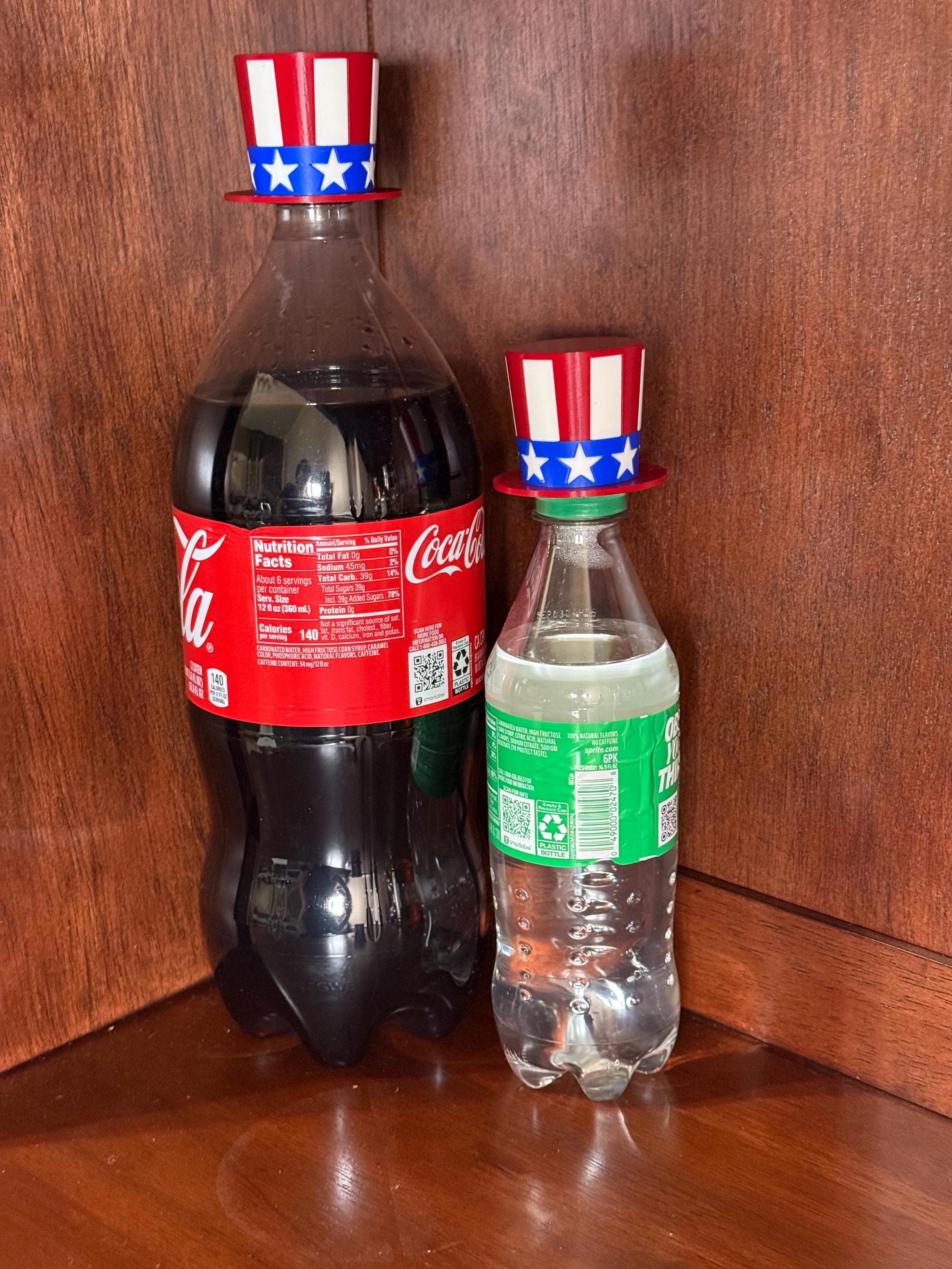 Decorative Uncle Sam Bottle Topper for Drinks & Parties Red White Blue Bar Accessory