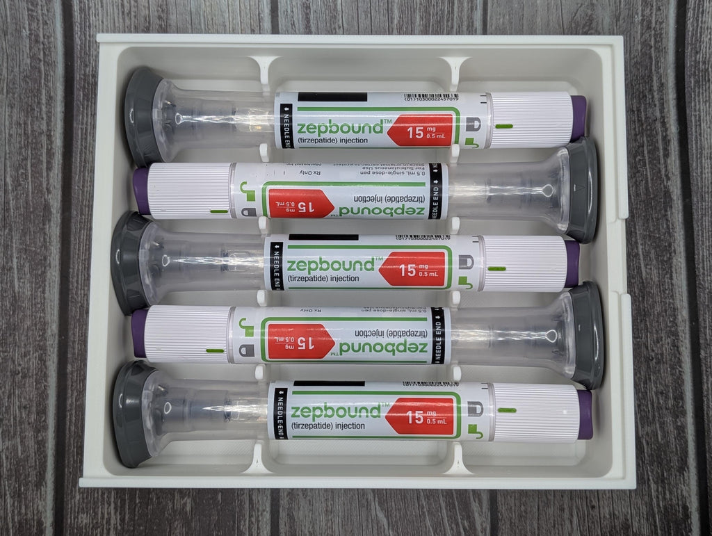 Zepbound/Mounjaro Compact 5 Dose Storage Box | Custom Injection Pen Organizer Case