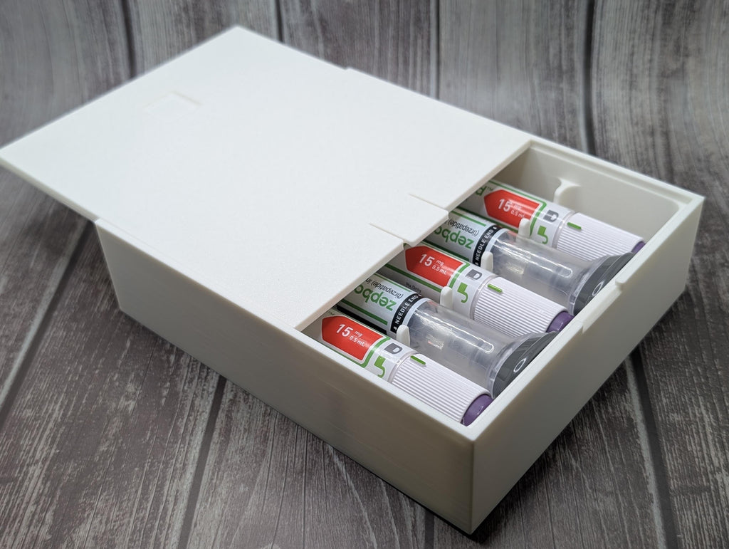 Zepbound/Mounjaro Compact 5 Dose Storage Box | Custom Injection Pen Organizer Case