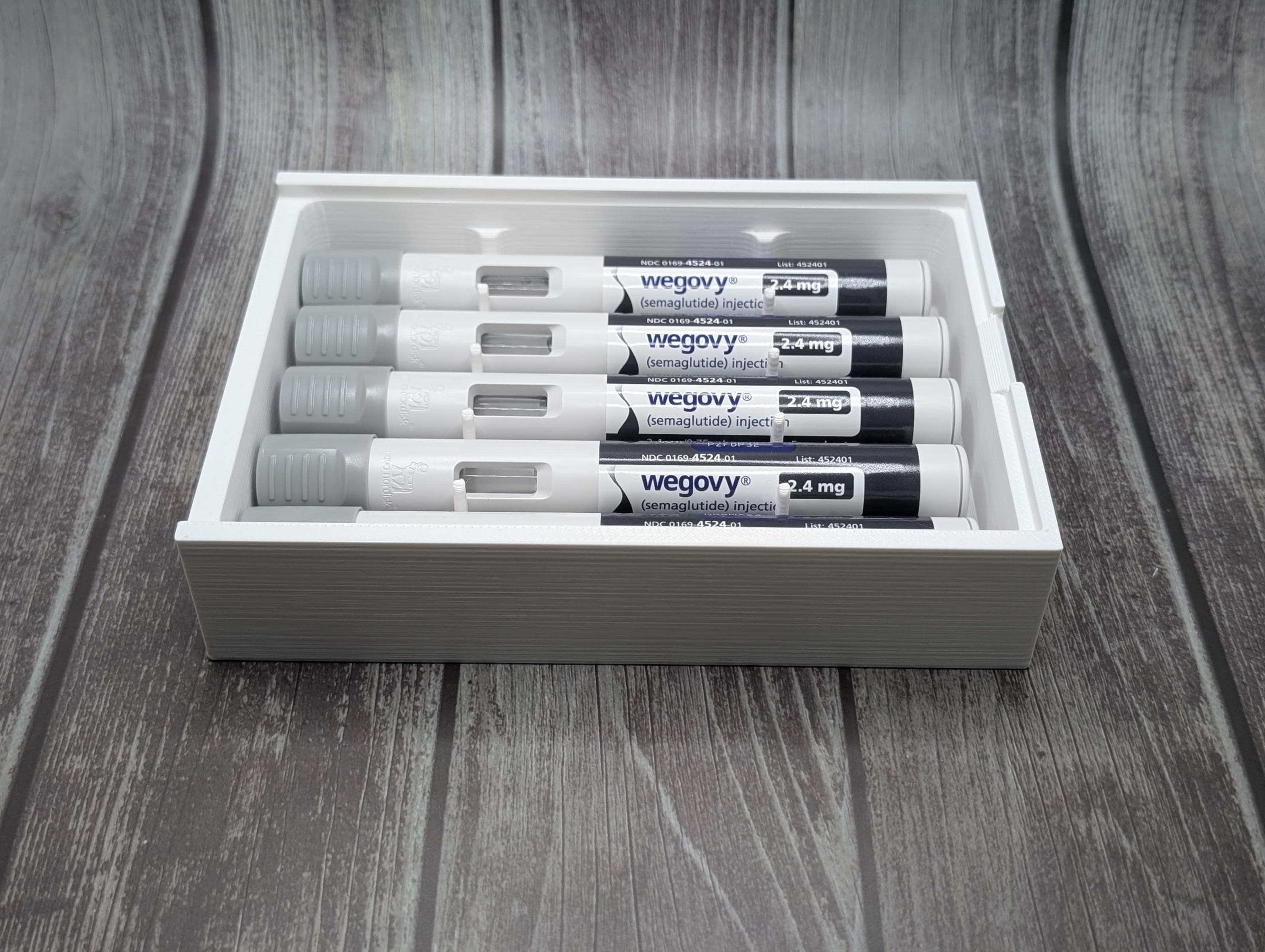 Weekly Dose Storage Box for Wegovy | Custom Injection Pen Organizer Case