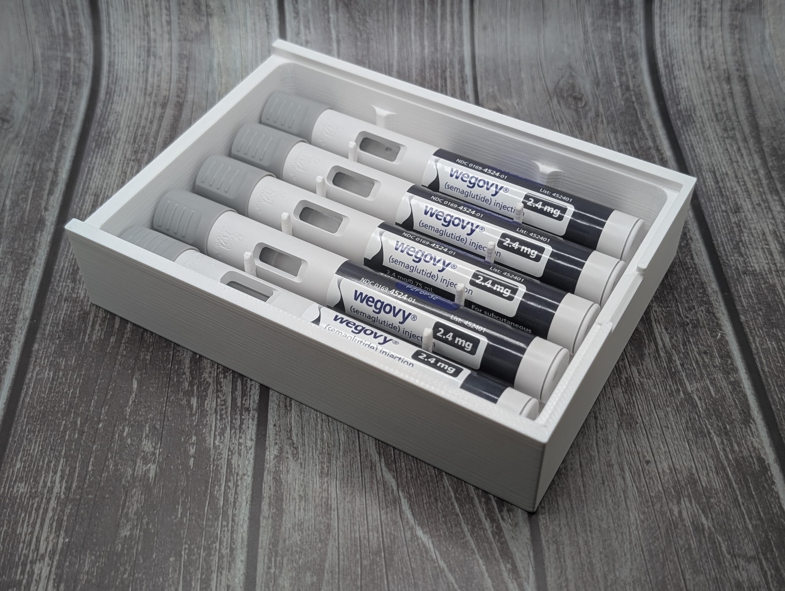 Weekly Dose Storage Box for Wegovy | Custom Injection Pen Organizer Case