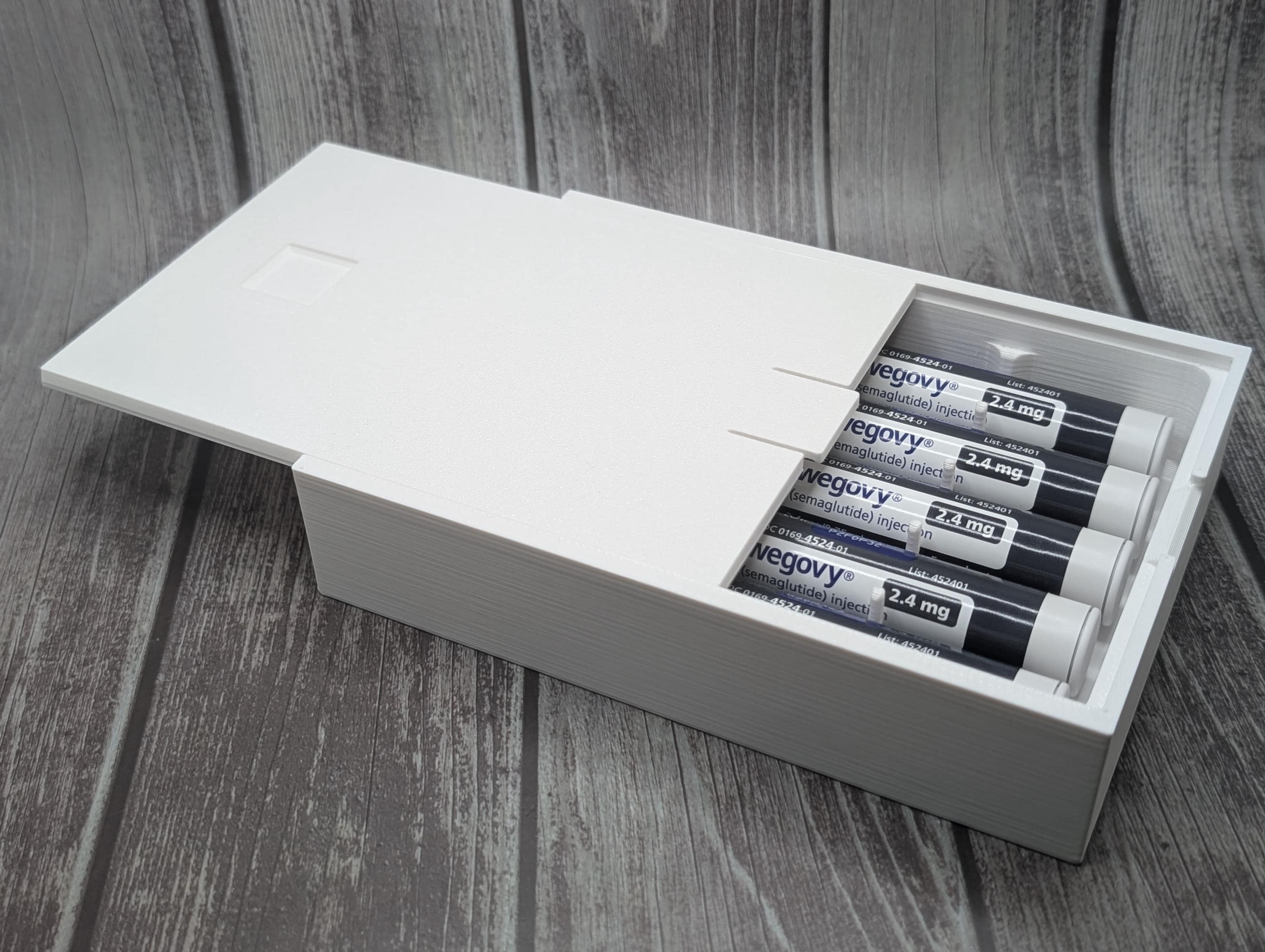 Weekly Dose Storage Box for Wegovy | Custom Injection Pen Organizer Case