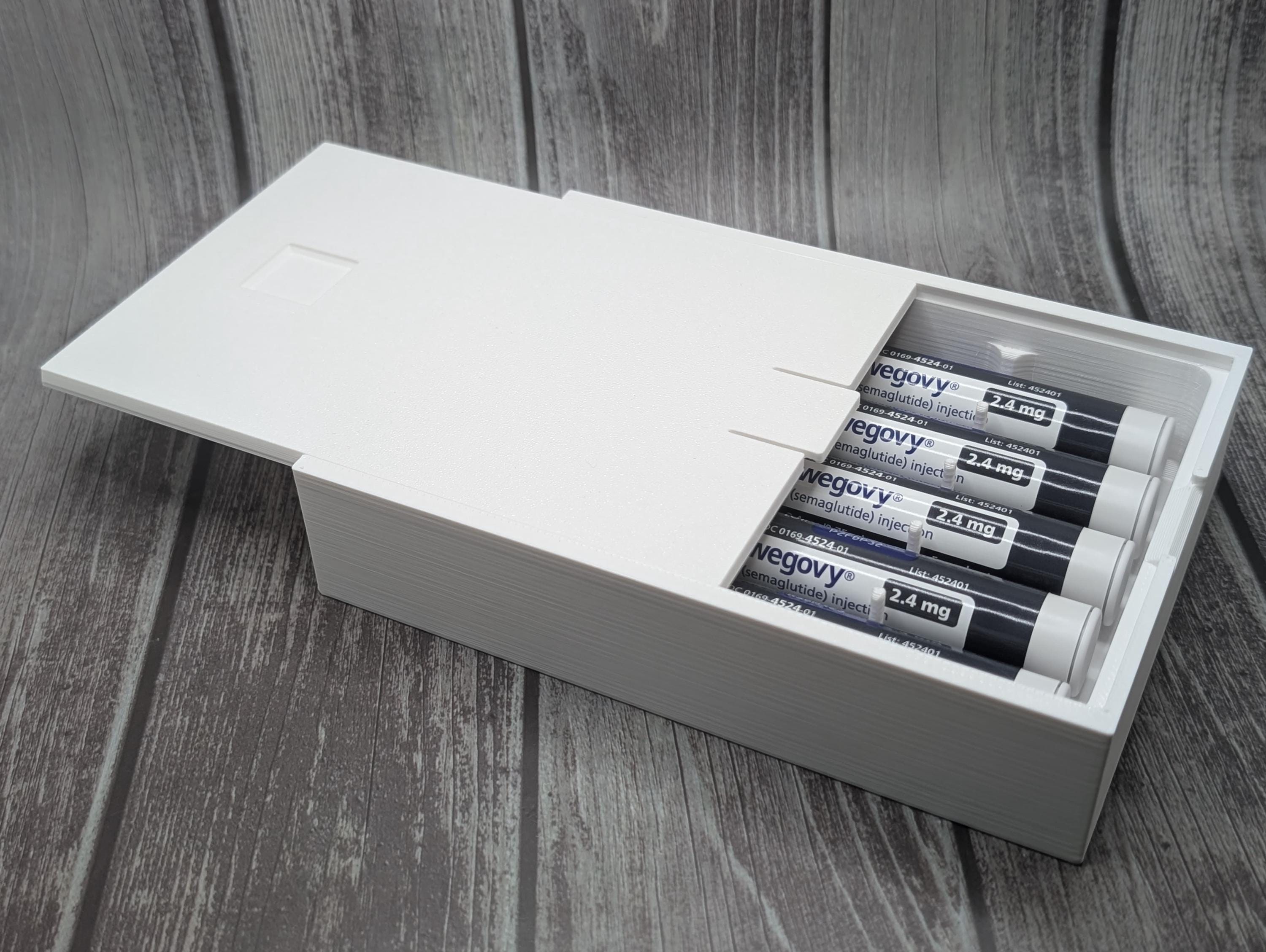 Weekly Dose Storage Box for Wegovy | Custom Injection Pen Organizer Case