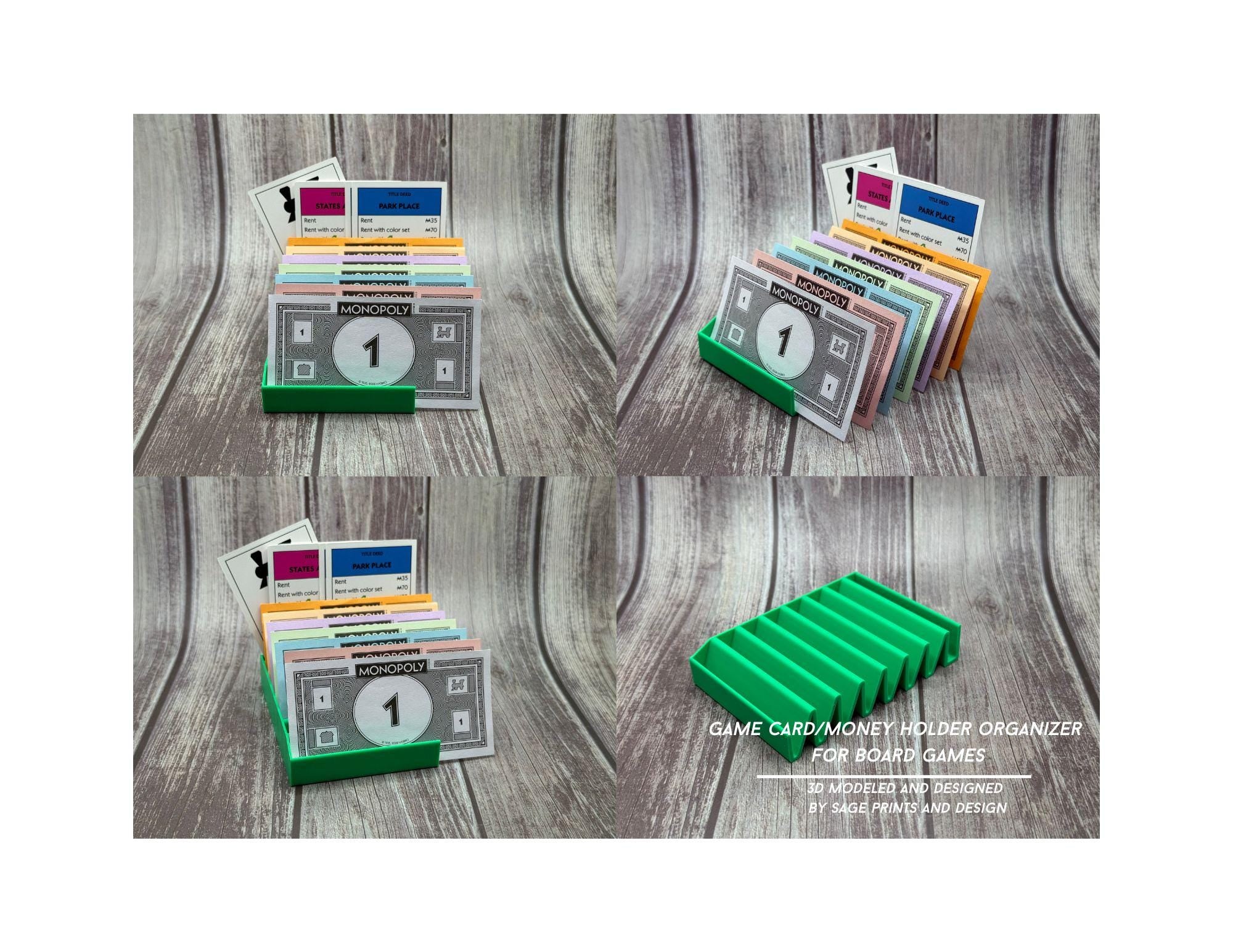 Board Game Card & Money Organizer