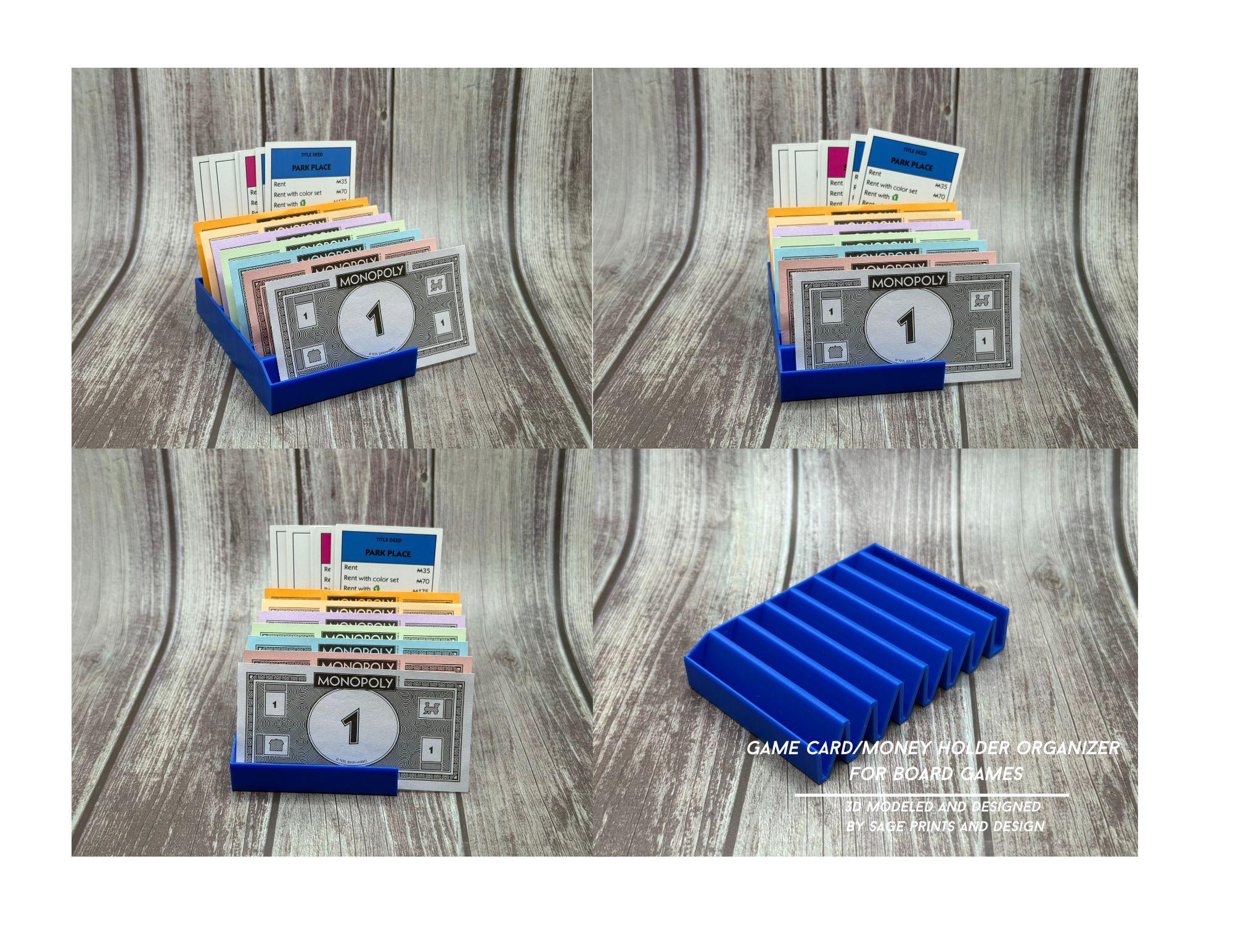 Board Game Card & Money Organizer