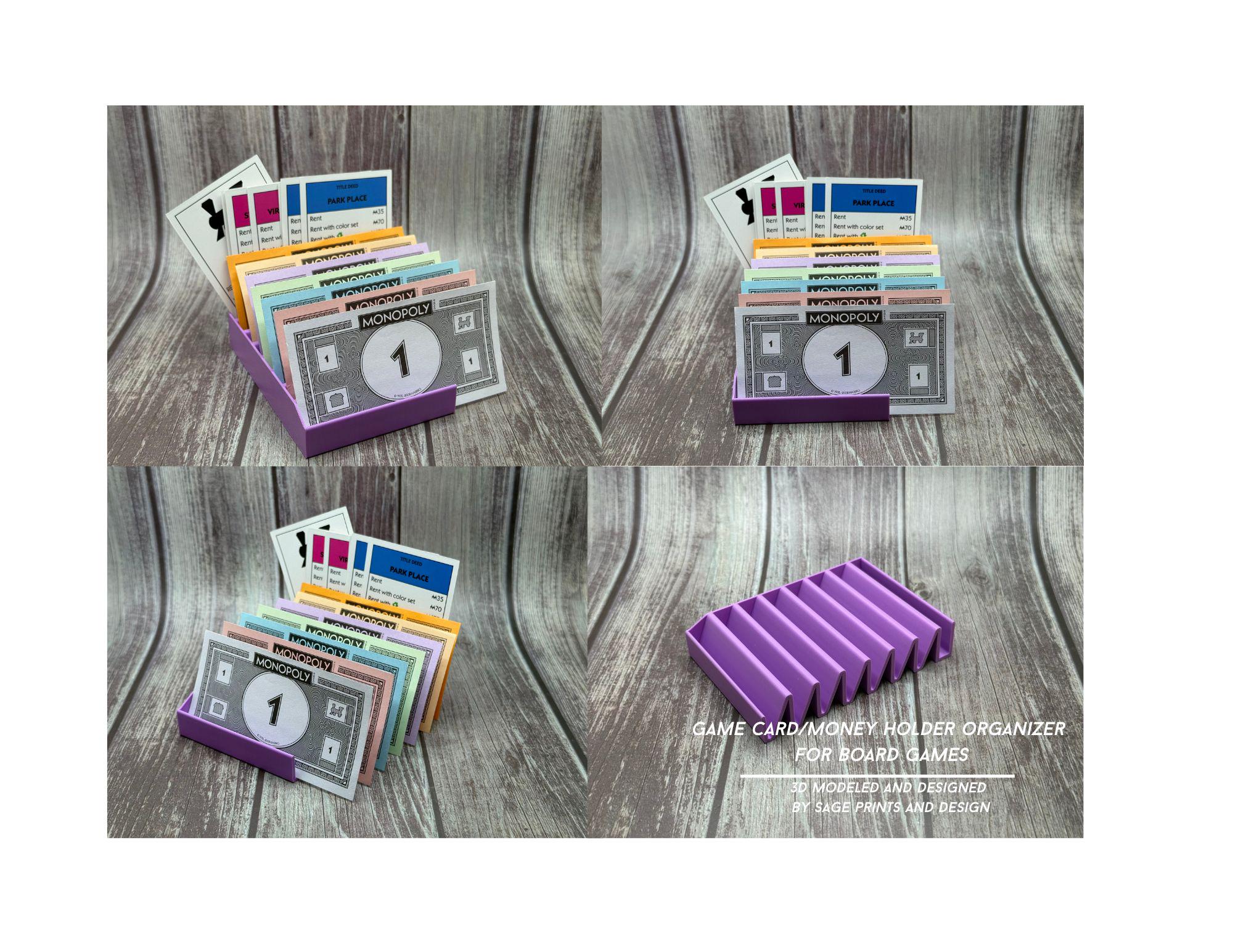 Board Game Card & Money Organizer