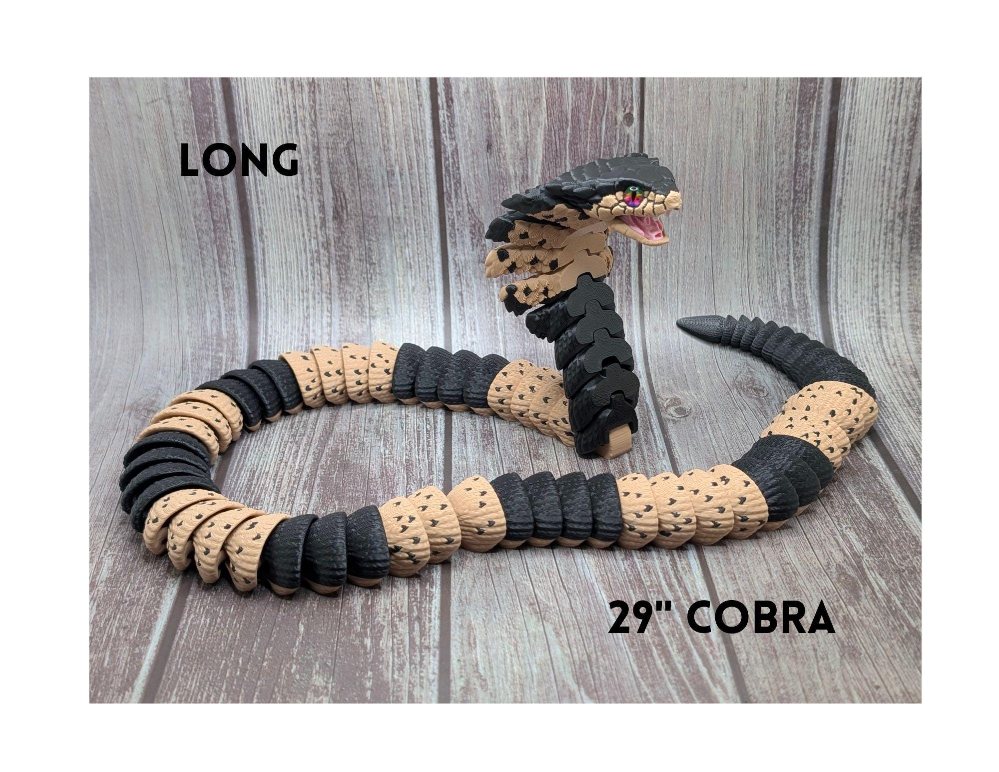 Articulated Cobra w/stand - 3D Printed