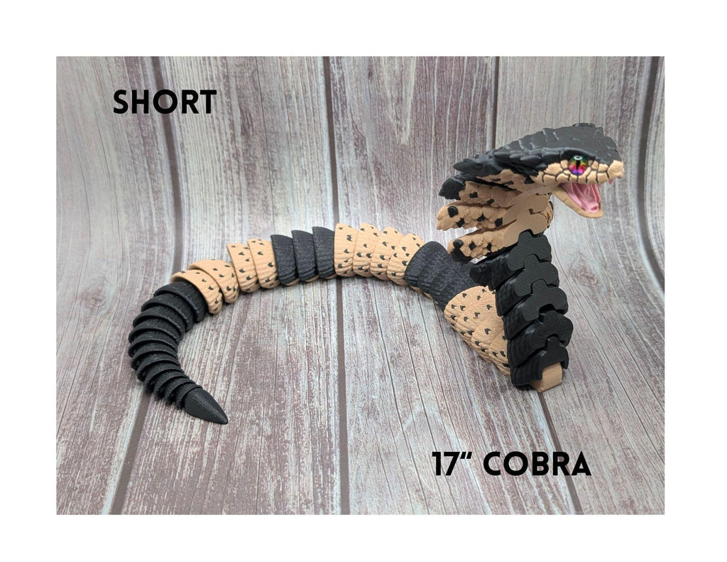 Articulated Cobra w/stand - 3D Printed