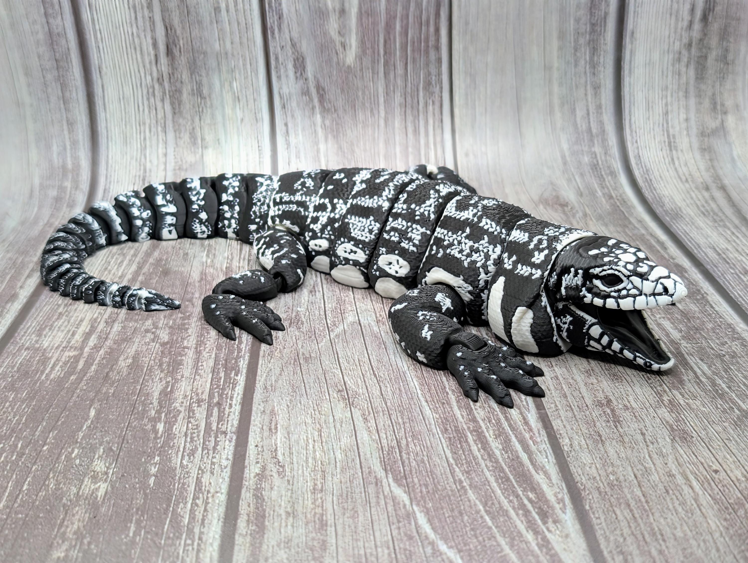 Articulated Tegu Lizard - 3D Printed
