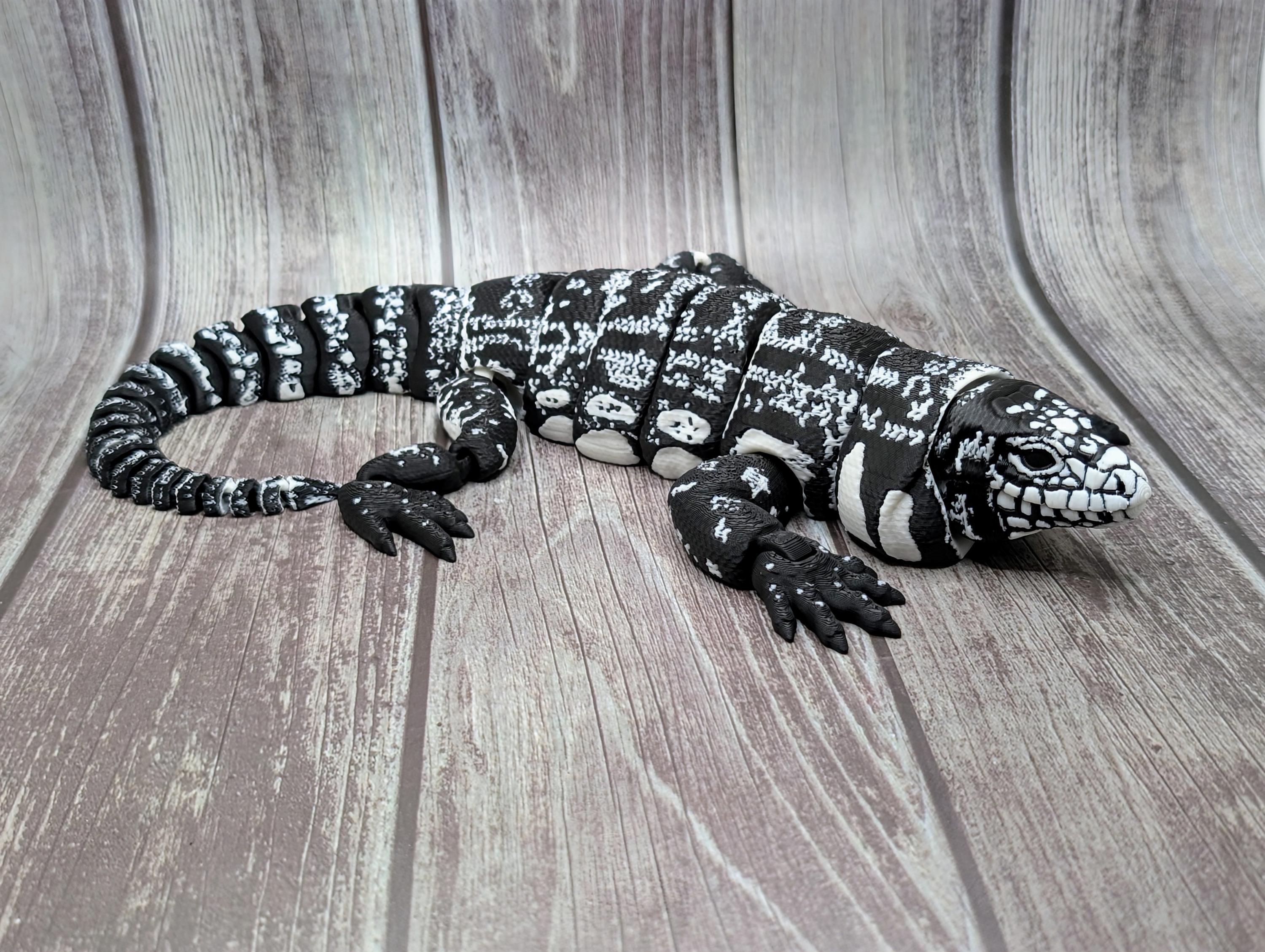 Articulated Tegu Lizard - 3D Printed