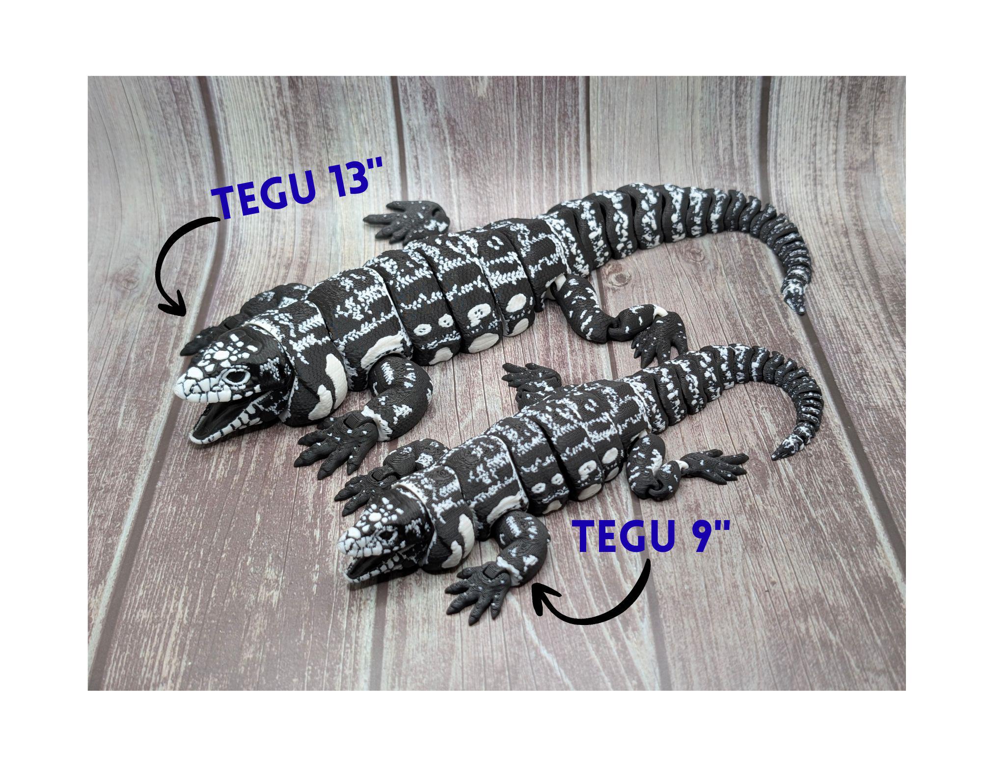 Articulated Tegu Lizard - 3D Printed