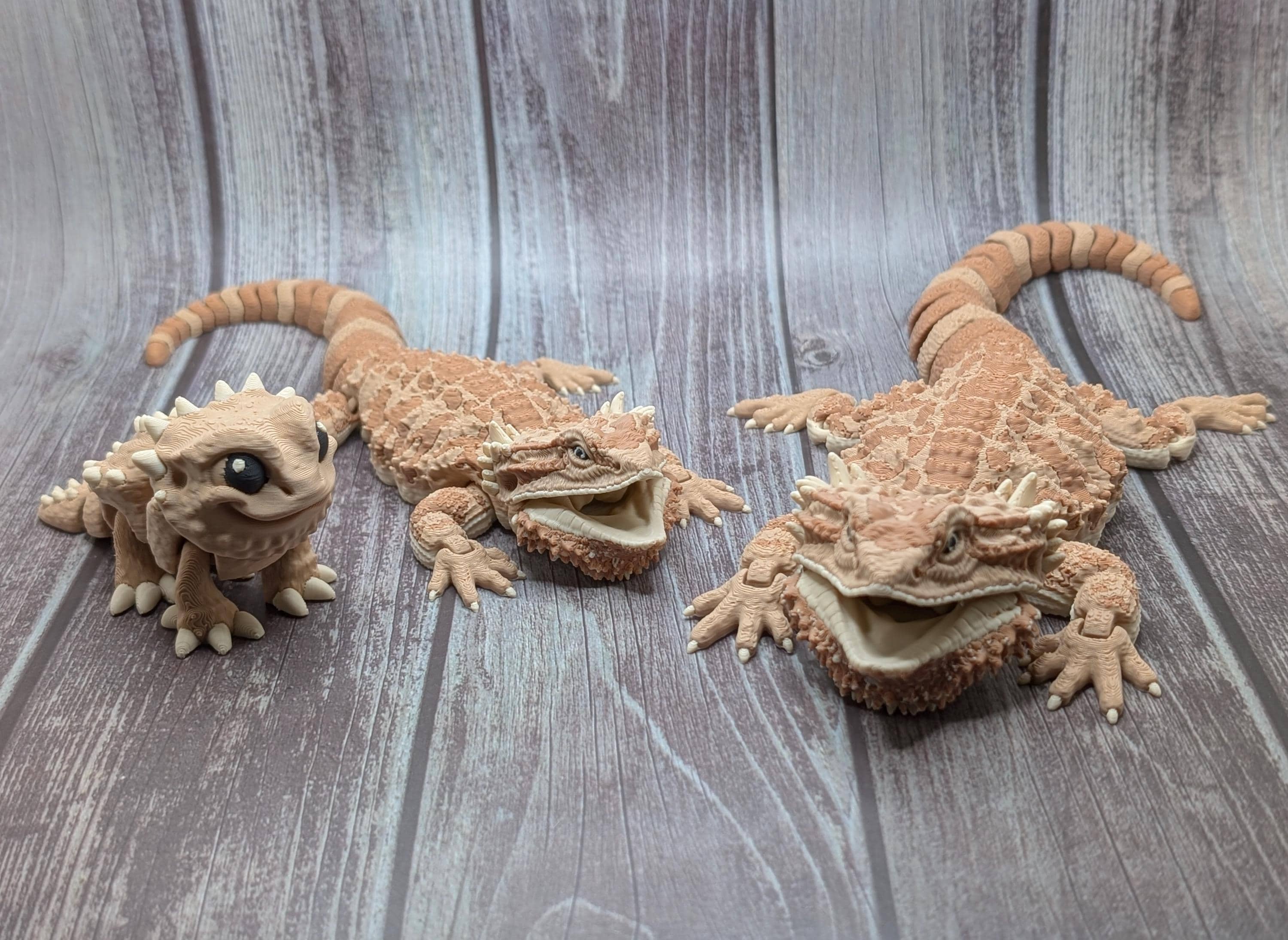 Realistic Articulating Bearded Dragon - 3D Printed