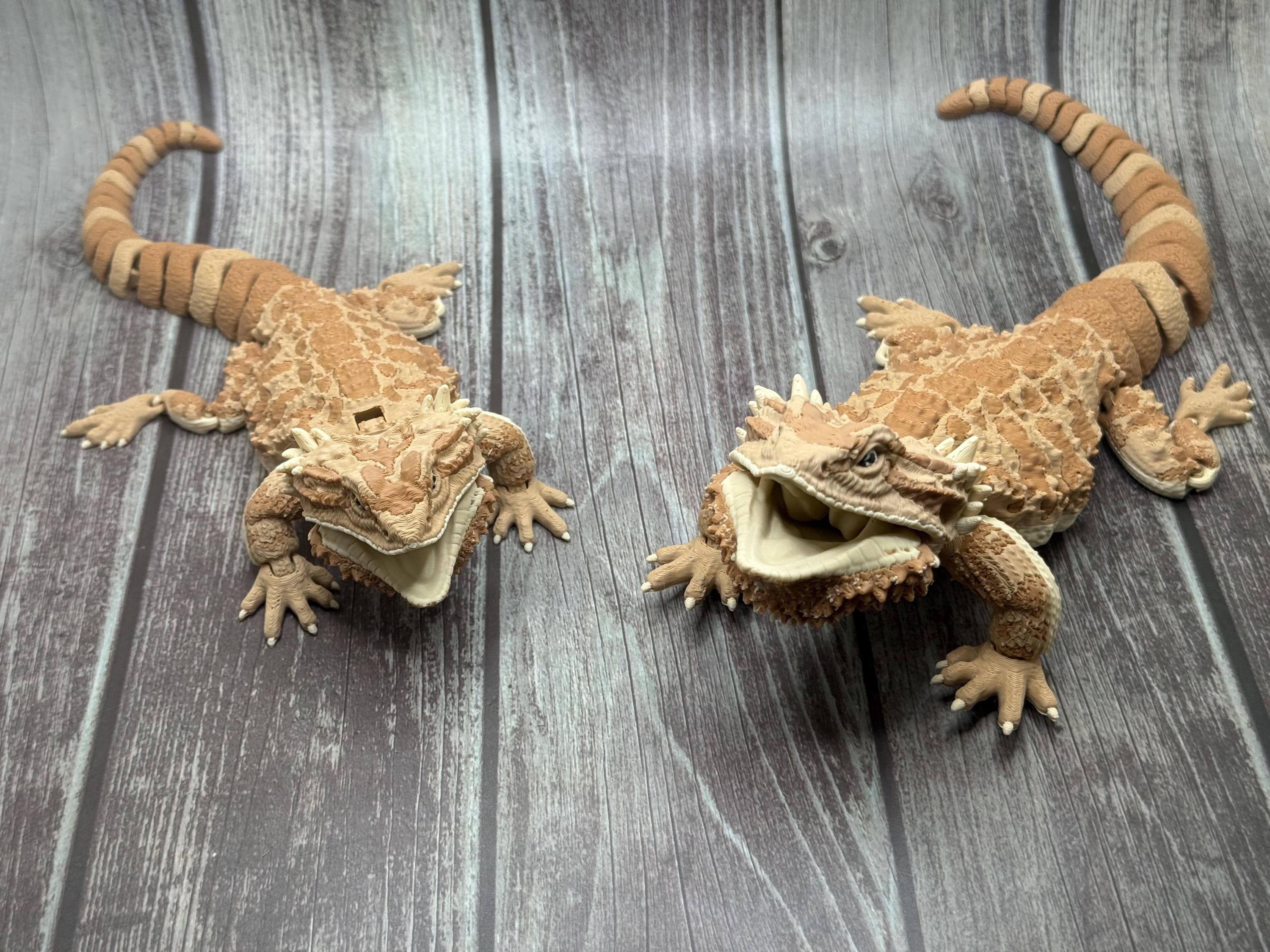 Realistic Articulating Bearded Dragon - 3D Printed