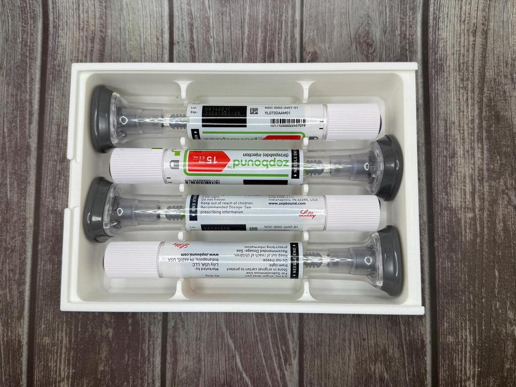 Zepbound/Mounjaro Compact 4 Dose Storage Box | Custom Injection Pen Organizer Case