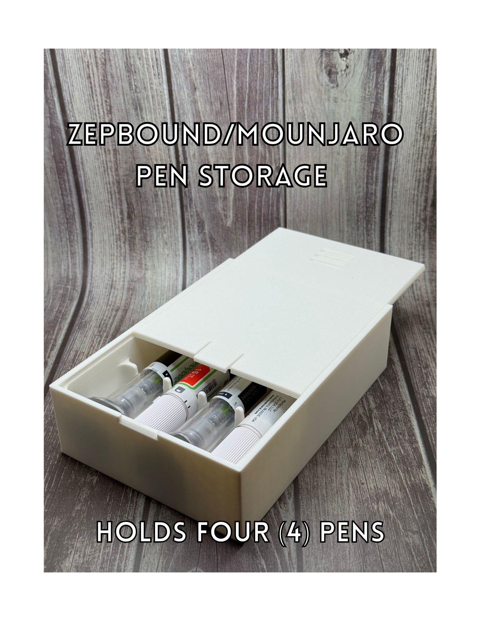 Zepbound/Mounjaro Compact 4 Dose Storage Box | Custom Injection Pen Organizer Case