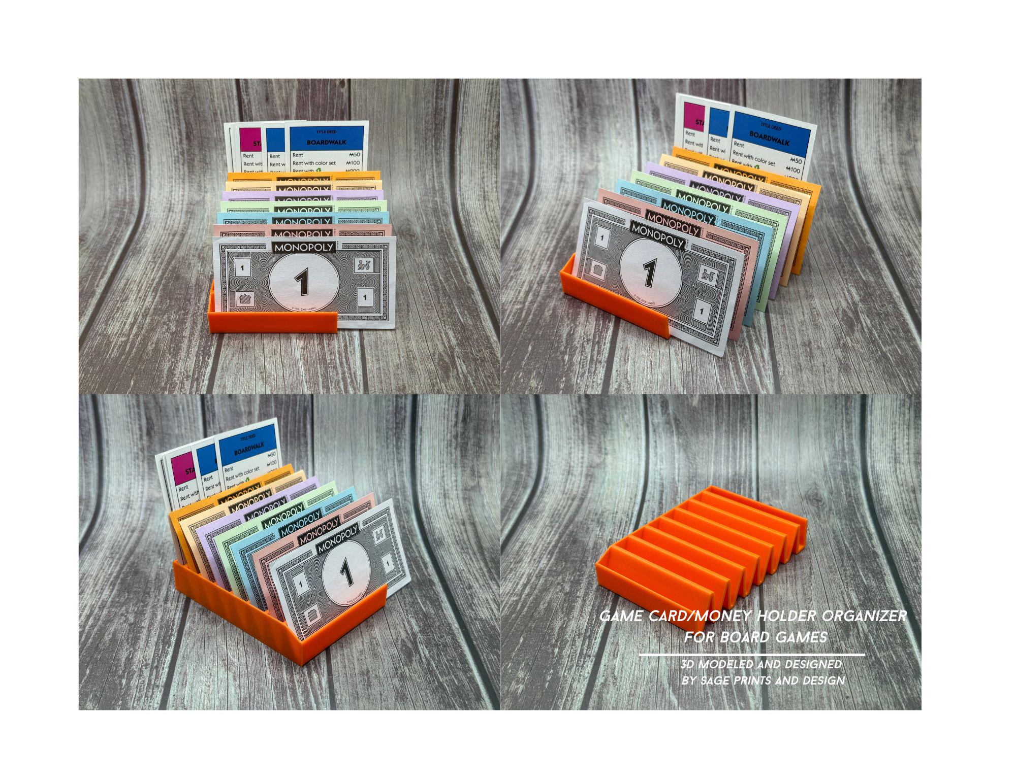Board Game Card & Money Organizer