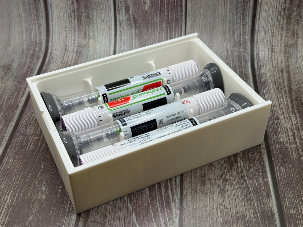Zepbound/Mounjaro Compact 4 Dose Storage Box | Custom Injection Pen Organizer Case