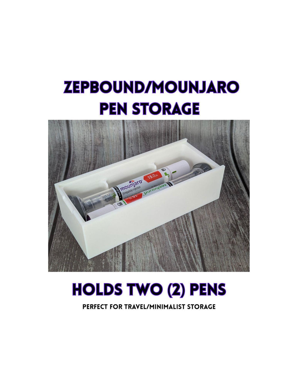 Compact 2 Dose Storage Box for Zepbound/Mounjaro