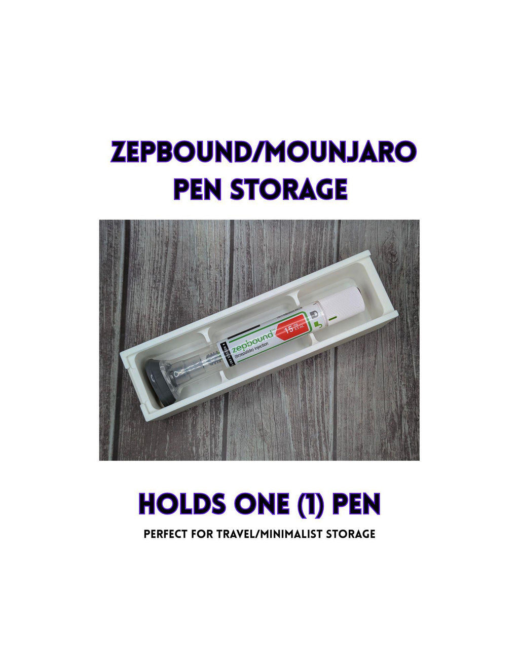 Compact One (1) pen Storage Box for Zepbound/Mounjaro