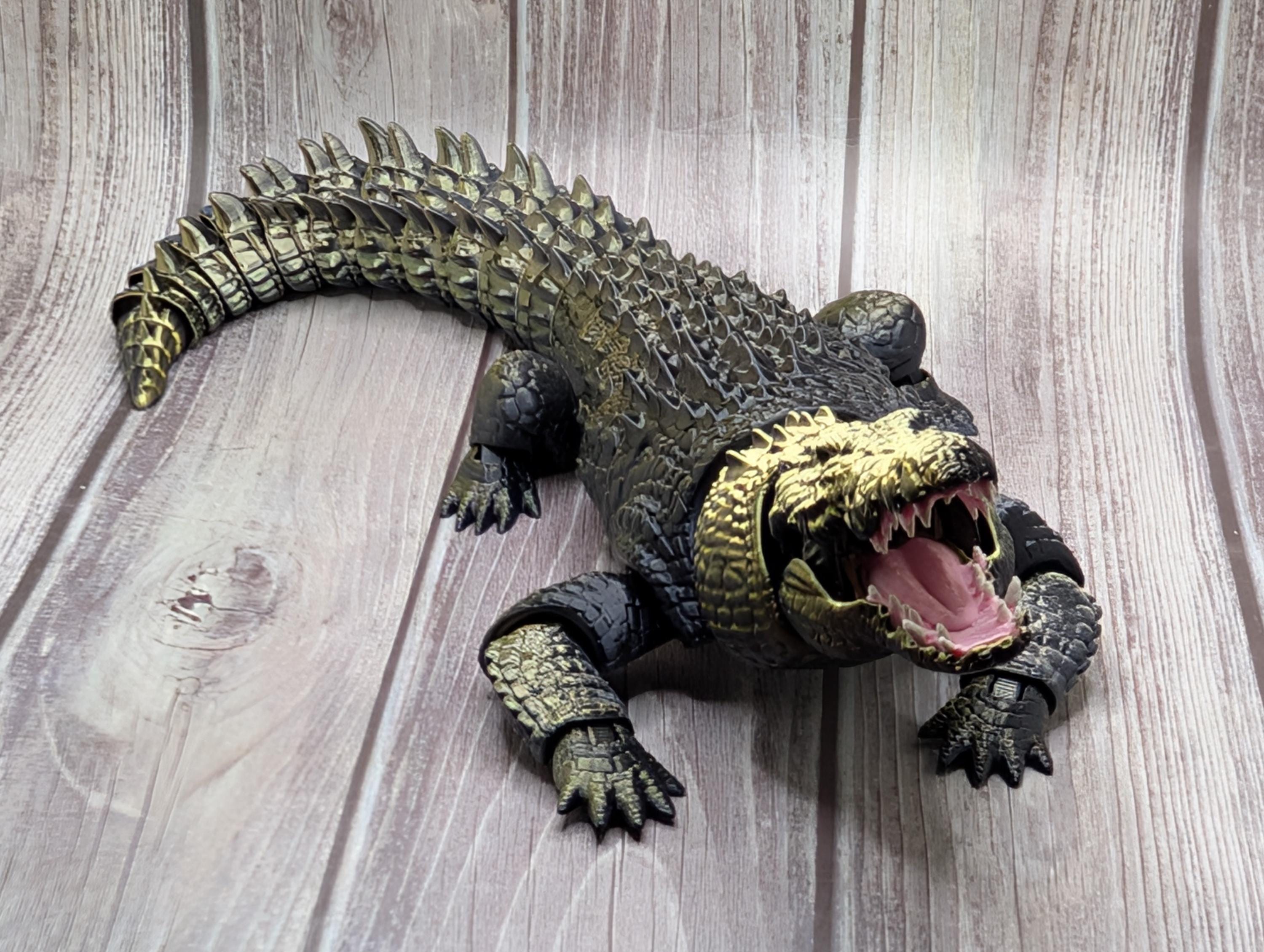 Articulated Saltwater Crocodile - 3D printed