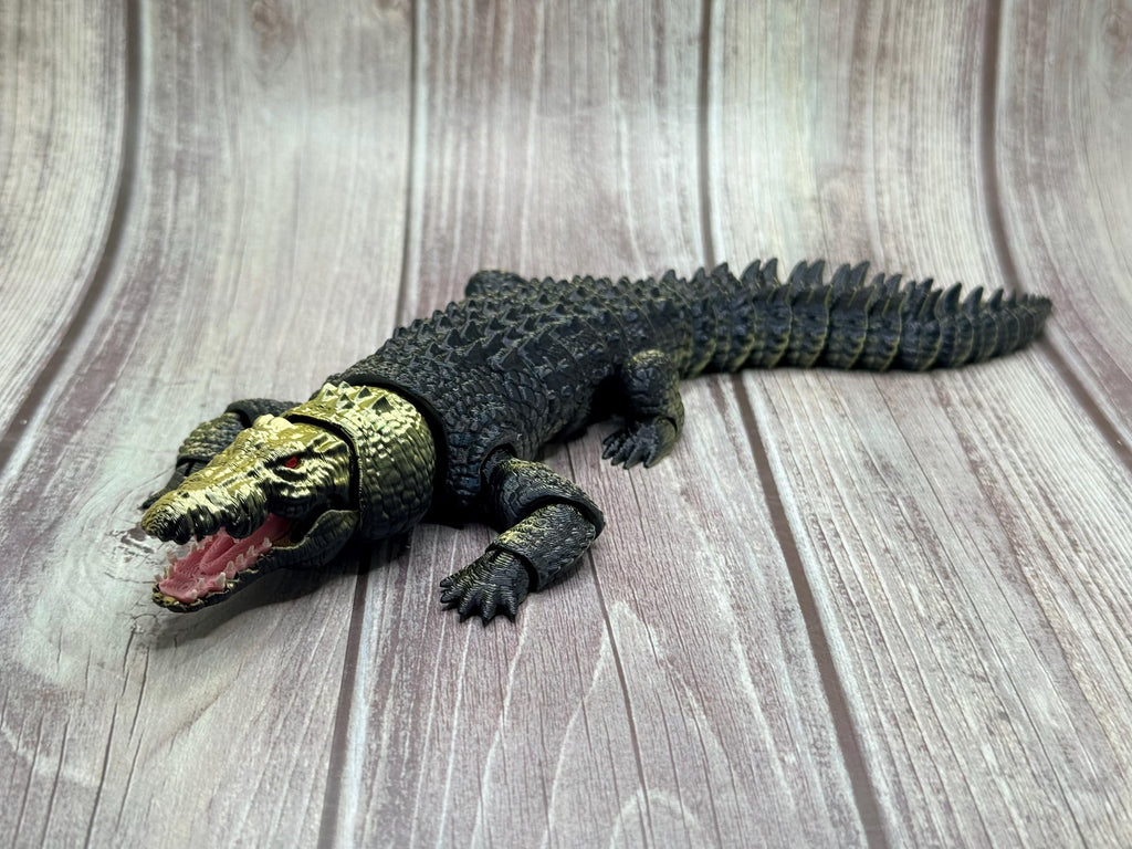Articulated Saltwater Crocodile - 3D printed