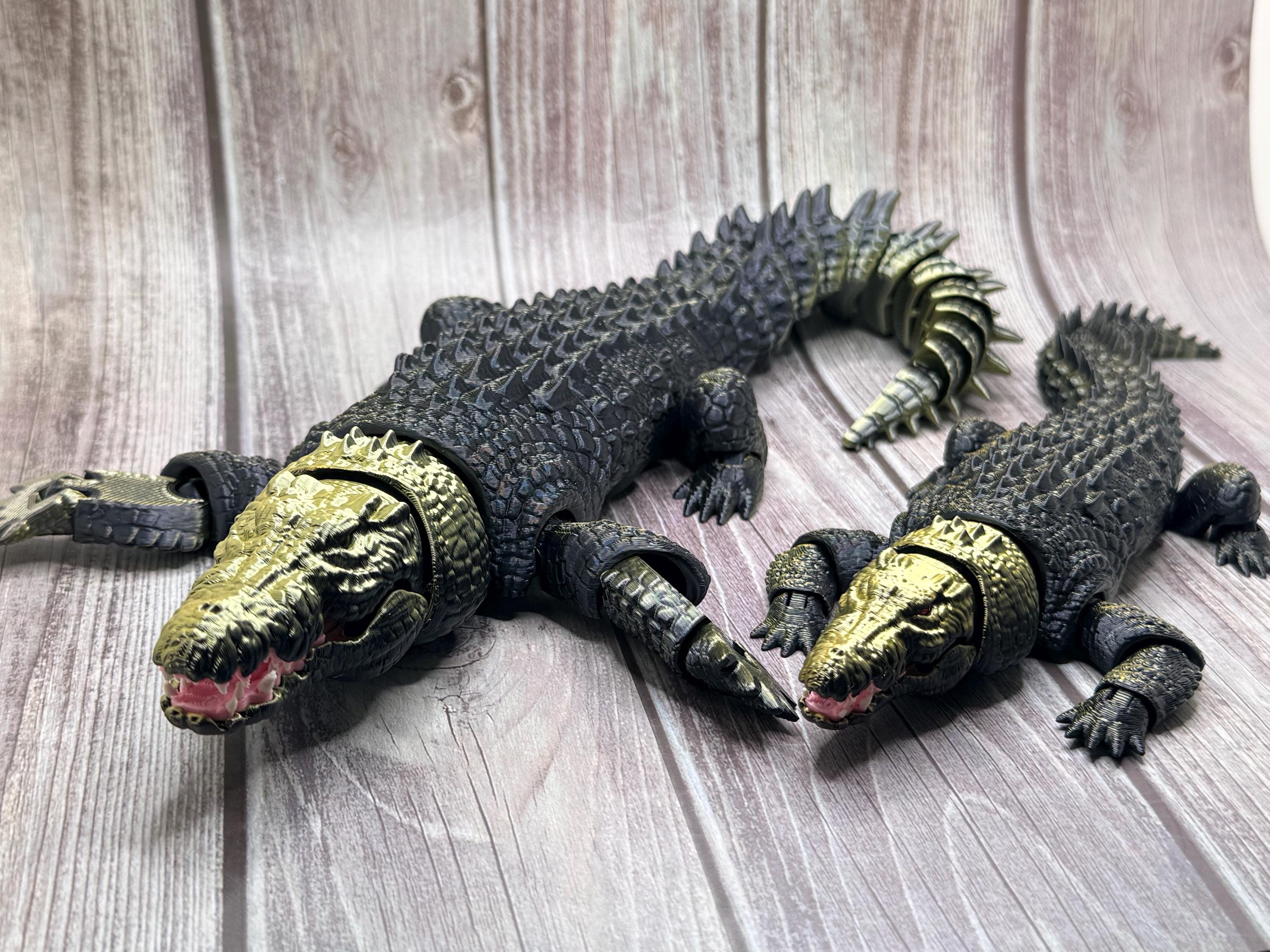 Articulated Saltwater Crocodile - 3D printed