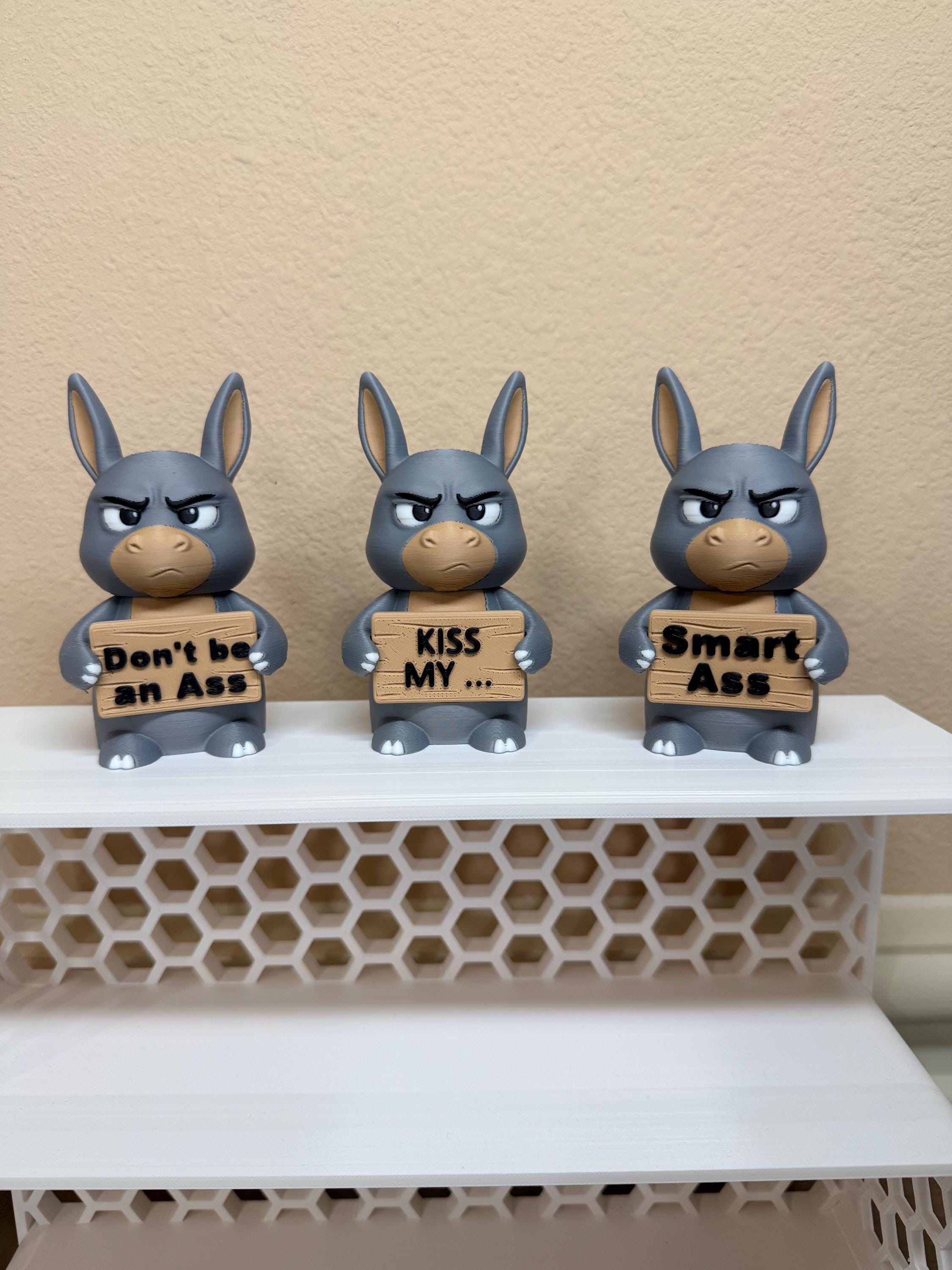 Sassy Donkey 3D Print – Funny Desk Decor Statement Piece