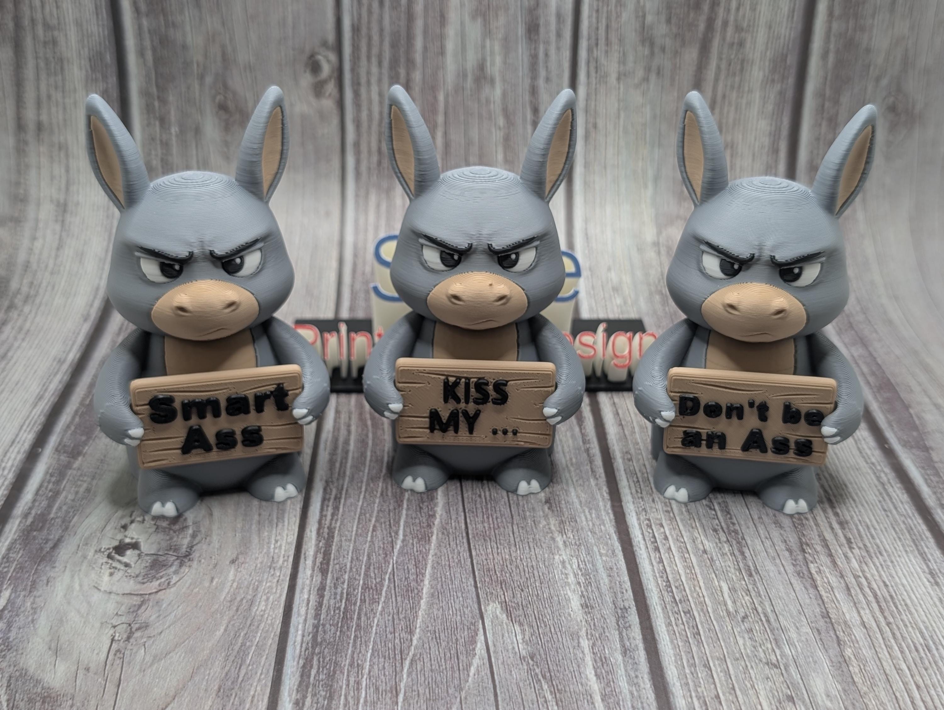 Sassy Donkey 3D Print – Funny Desk Decor Statement Piece