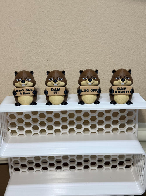 3D Printed Beaver with Attitude | Funny Beaver Decor | “Don’t Give a Dam”