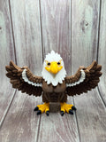 Articulated Eagle 3D Printed | Poseable Bald Eagle Figure | Patriotic Decor