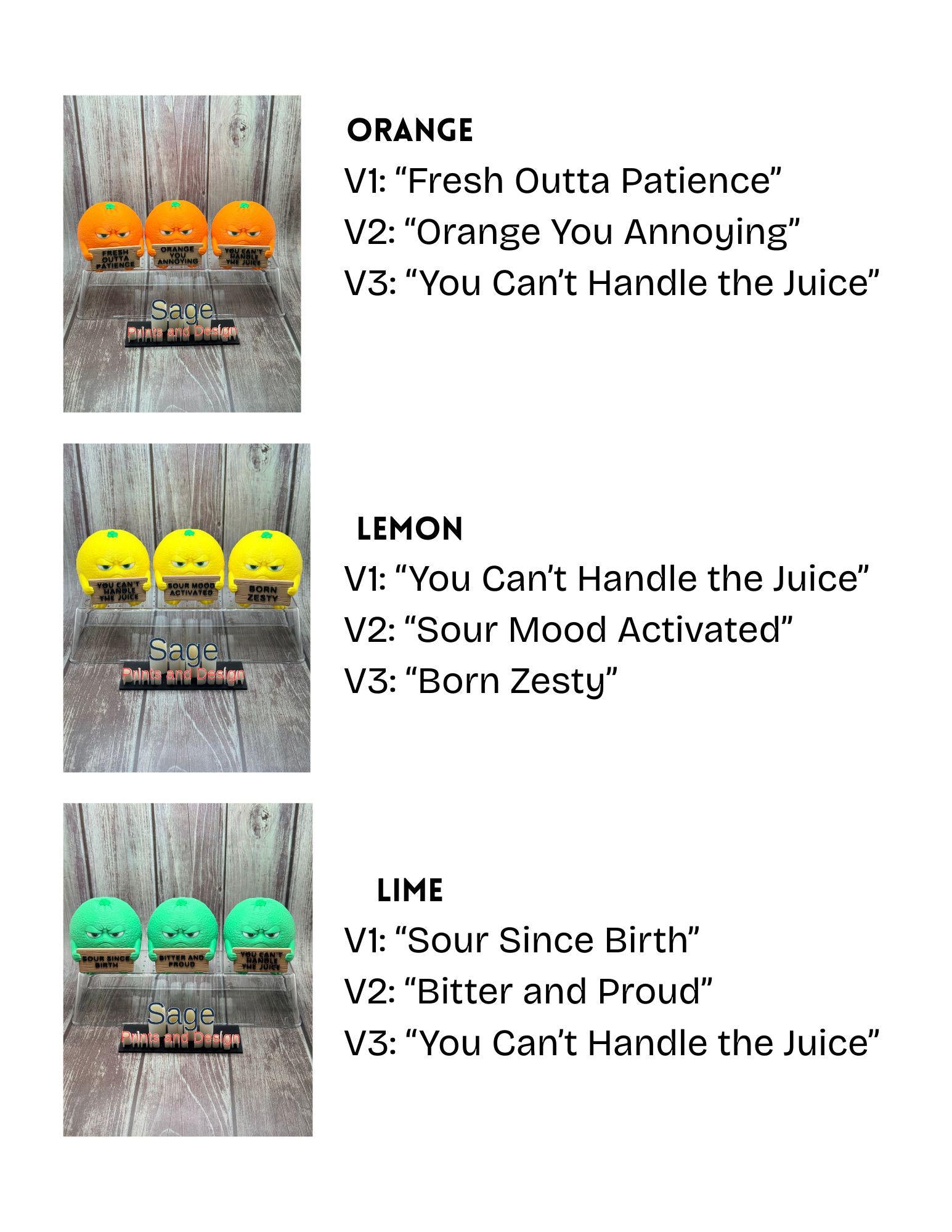 Fruit with Attitude | Funny and Sassy Fruit Decor