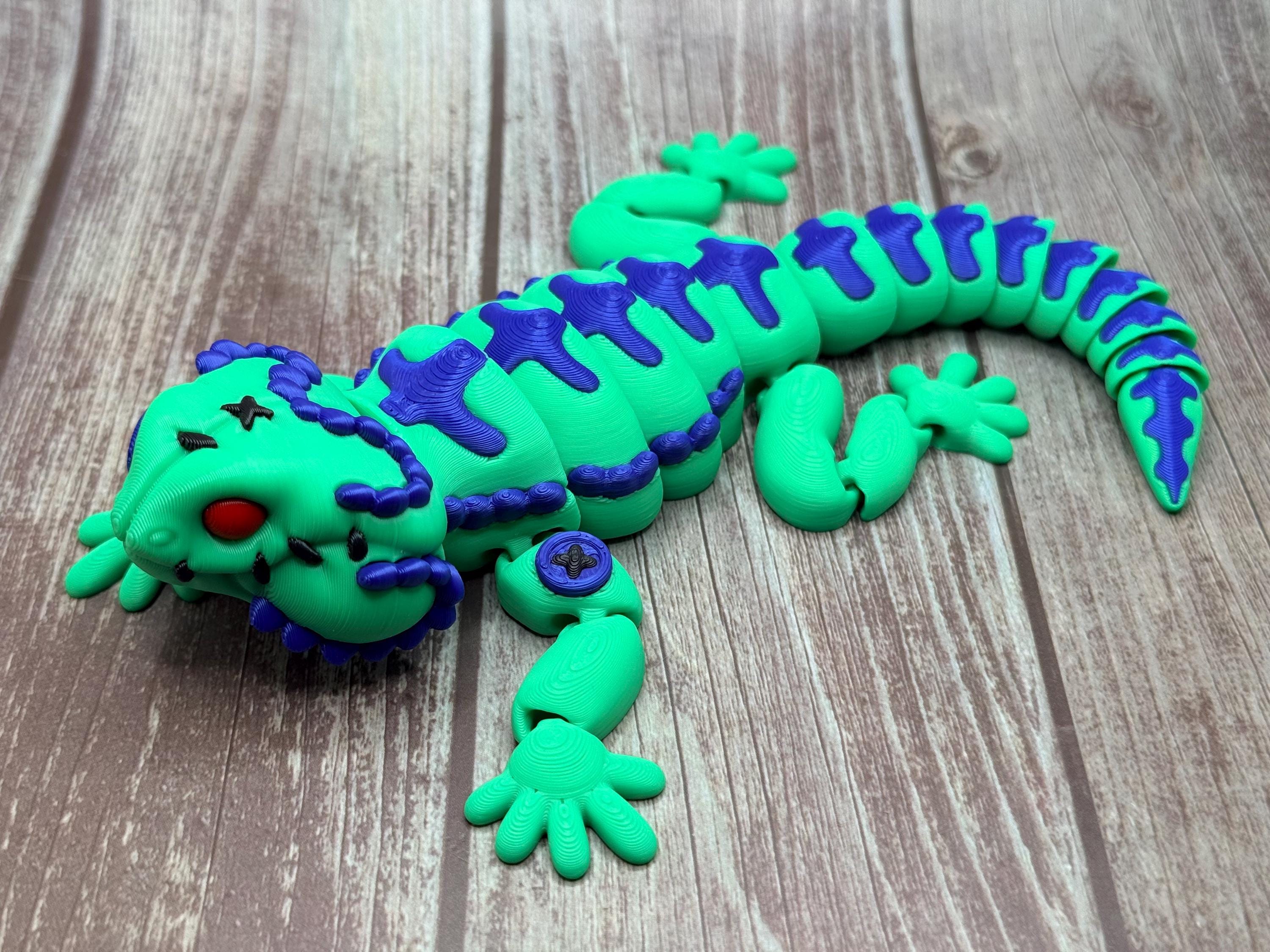 Vintage Stuffed Look 3D Printed Articulated Bearded Dragon
