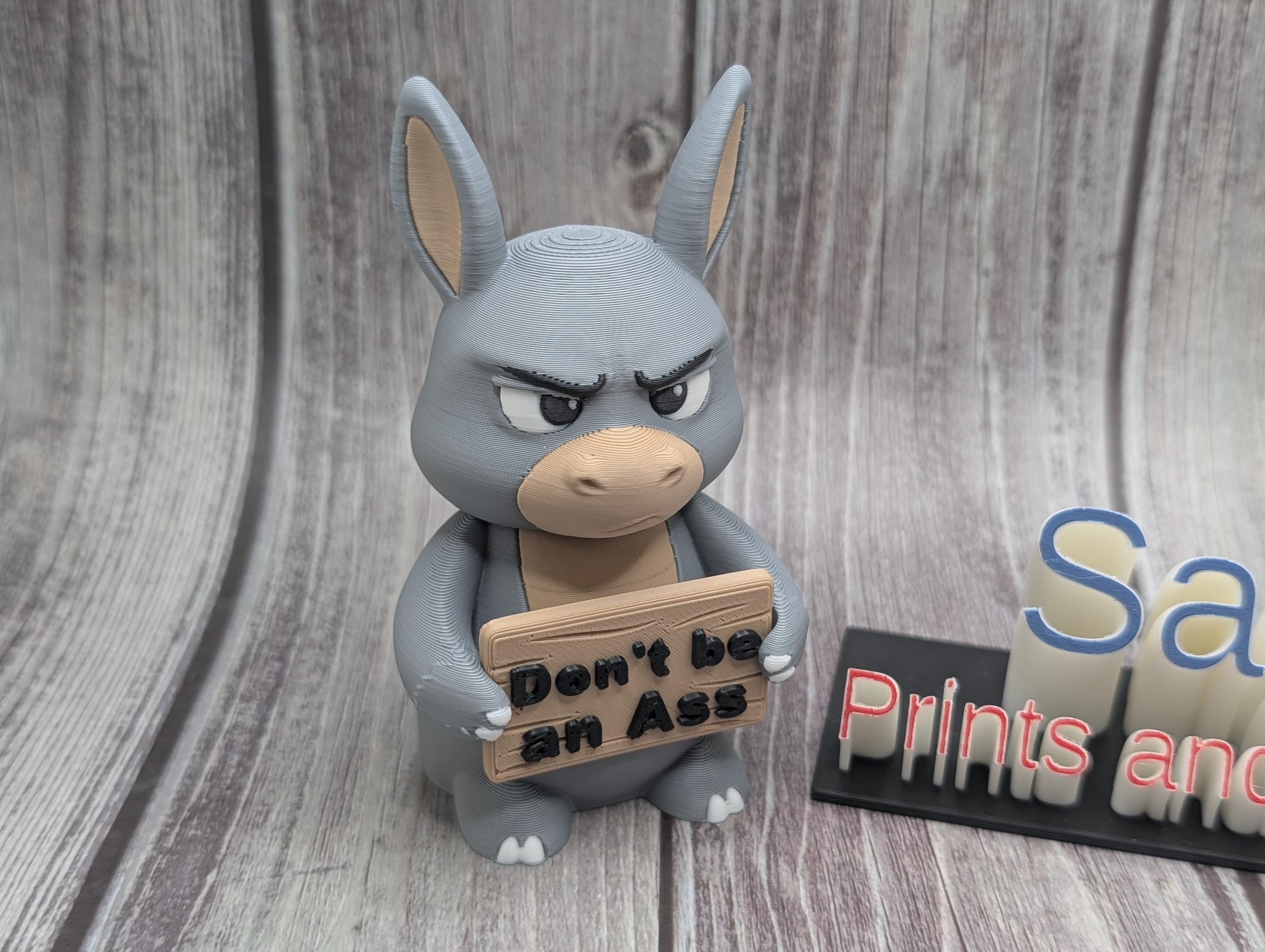 Sassy Donkey 3D Print – Funny Desk Decor Statement Piece