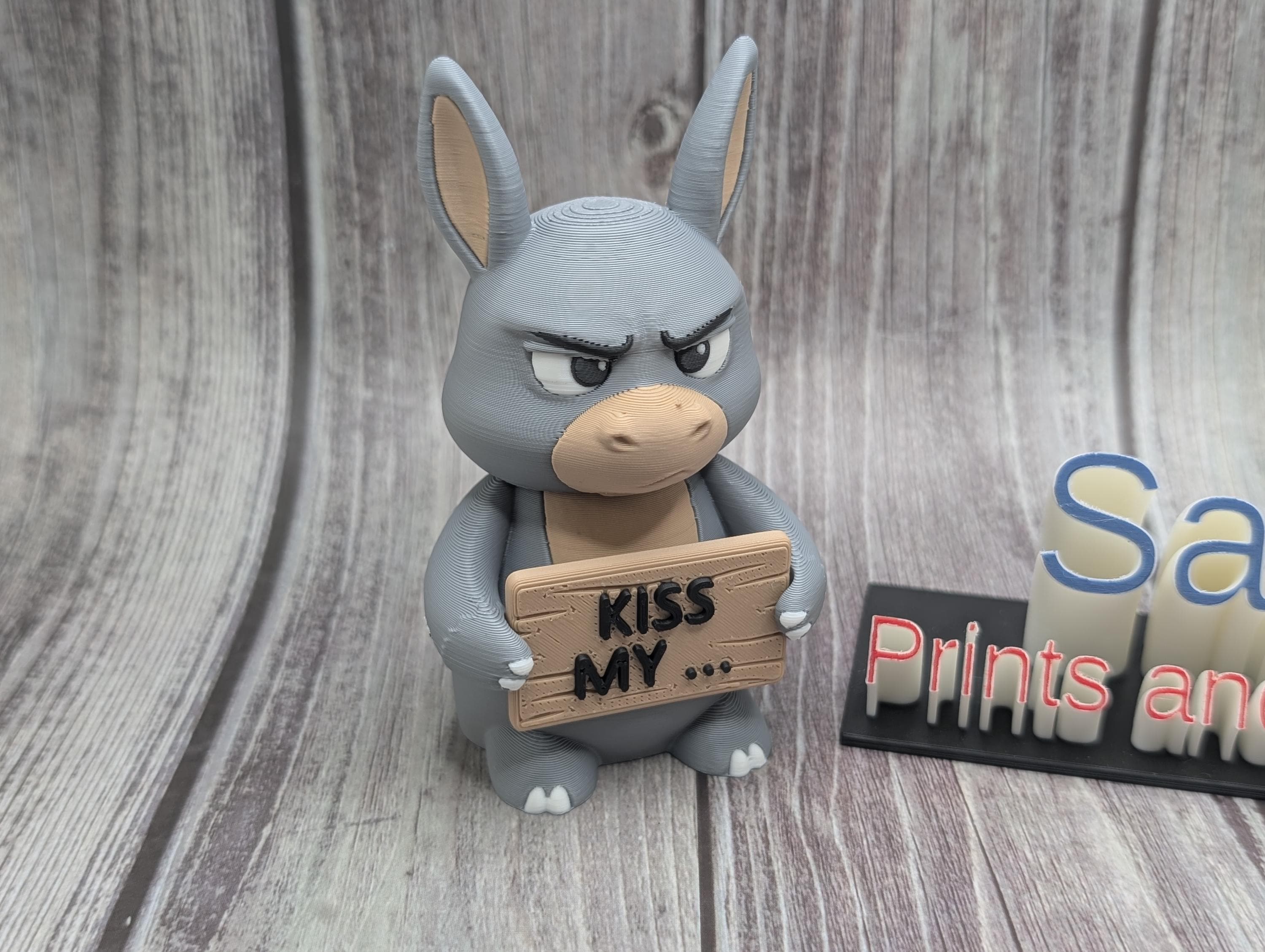 Sassy Donkey 3D Print – Funny Desk Decor Statement Piece