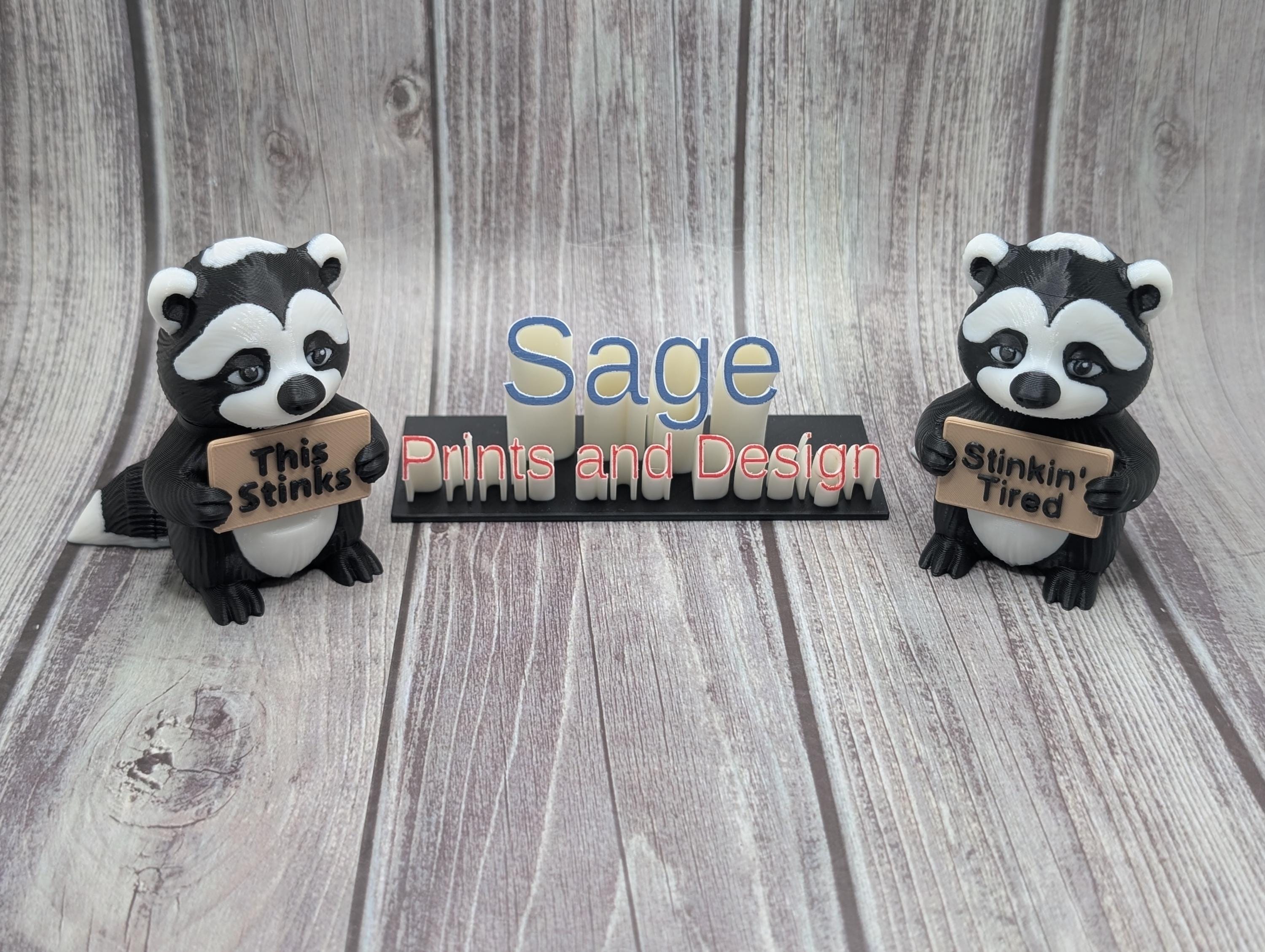 3D Printed Skunk with Attitude | “This Stinks” Skunk | Funny Desk Decor