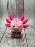 3D Printed Axolotl with Attitude | “Thanks a Lotl” Funny Gift | Axolotl Decor | Sassy Desk Toy |