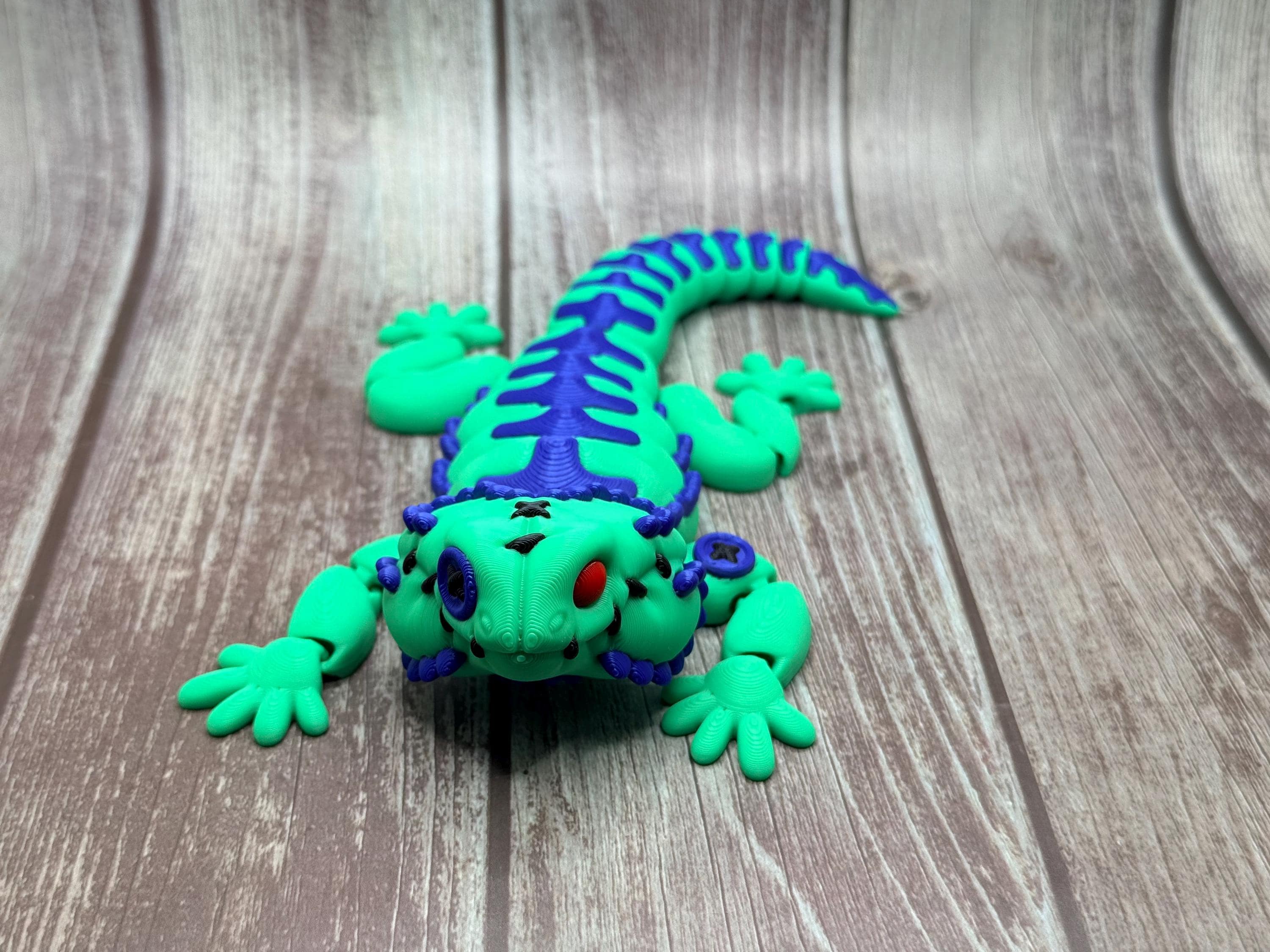 Vintage Stuffed Look 3D Printed Articulated Bearded Dragon