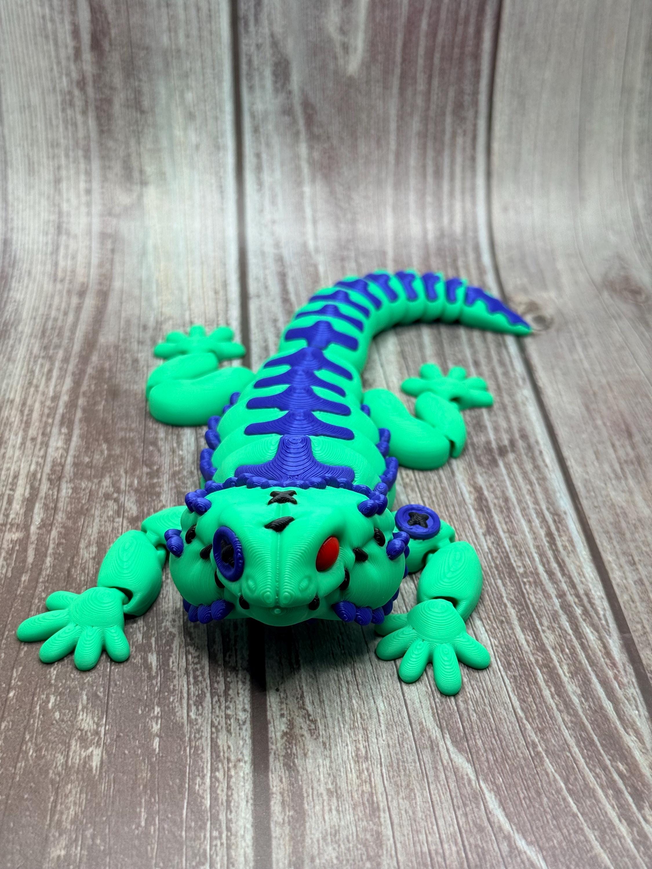 Vintage Stuffed Look 3D Printed Articulated Bearded Dragon