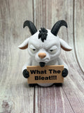 3D Printed Goat Figure | "What the Bleat" Sassy Desk Decor